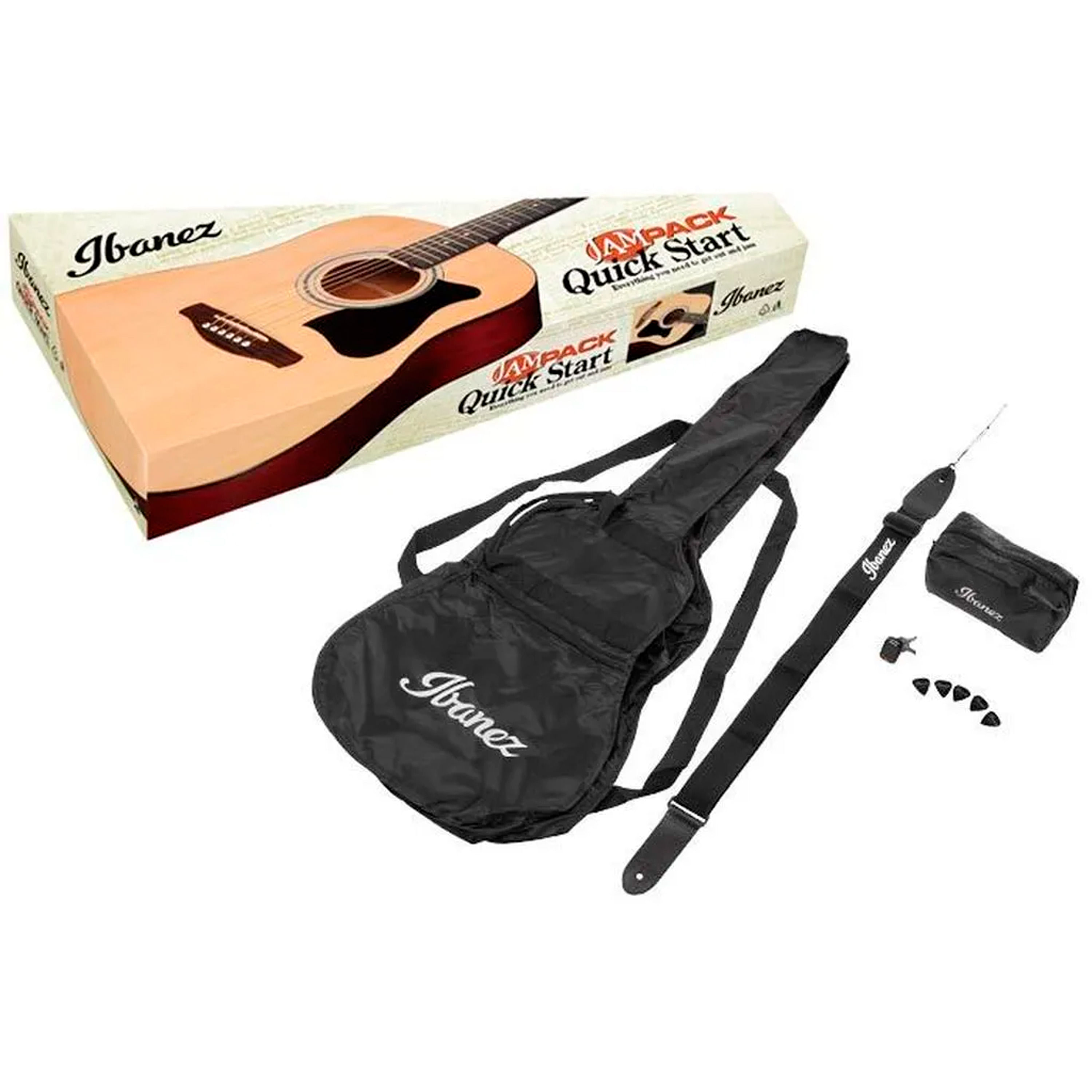 Pack de guitarra acústica Ibanez V50NJP color Open Pore Natural foto 2
