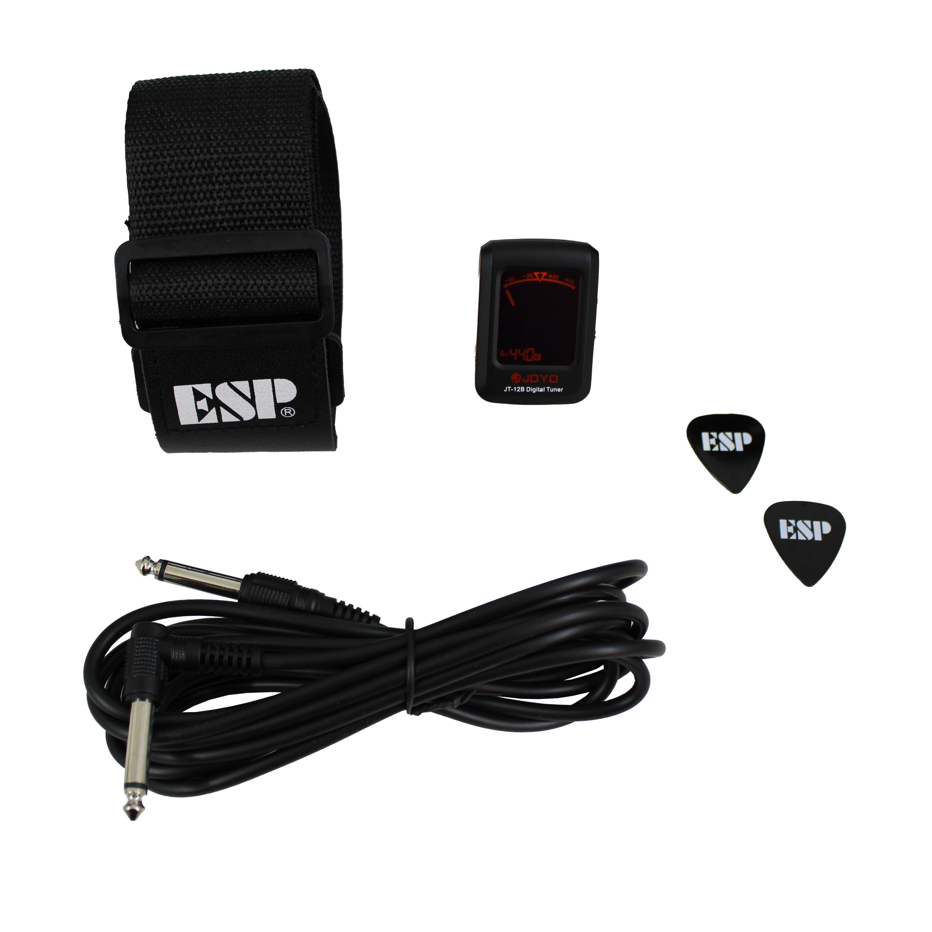 Pack de guitarra eléctrica LTD M-10 Black Satin foto 4