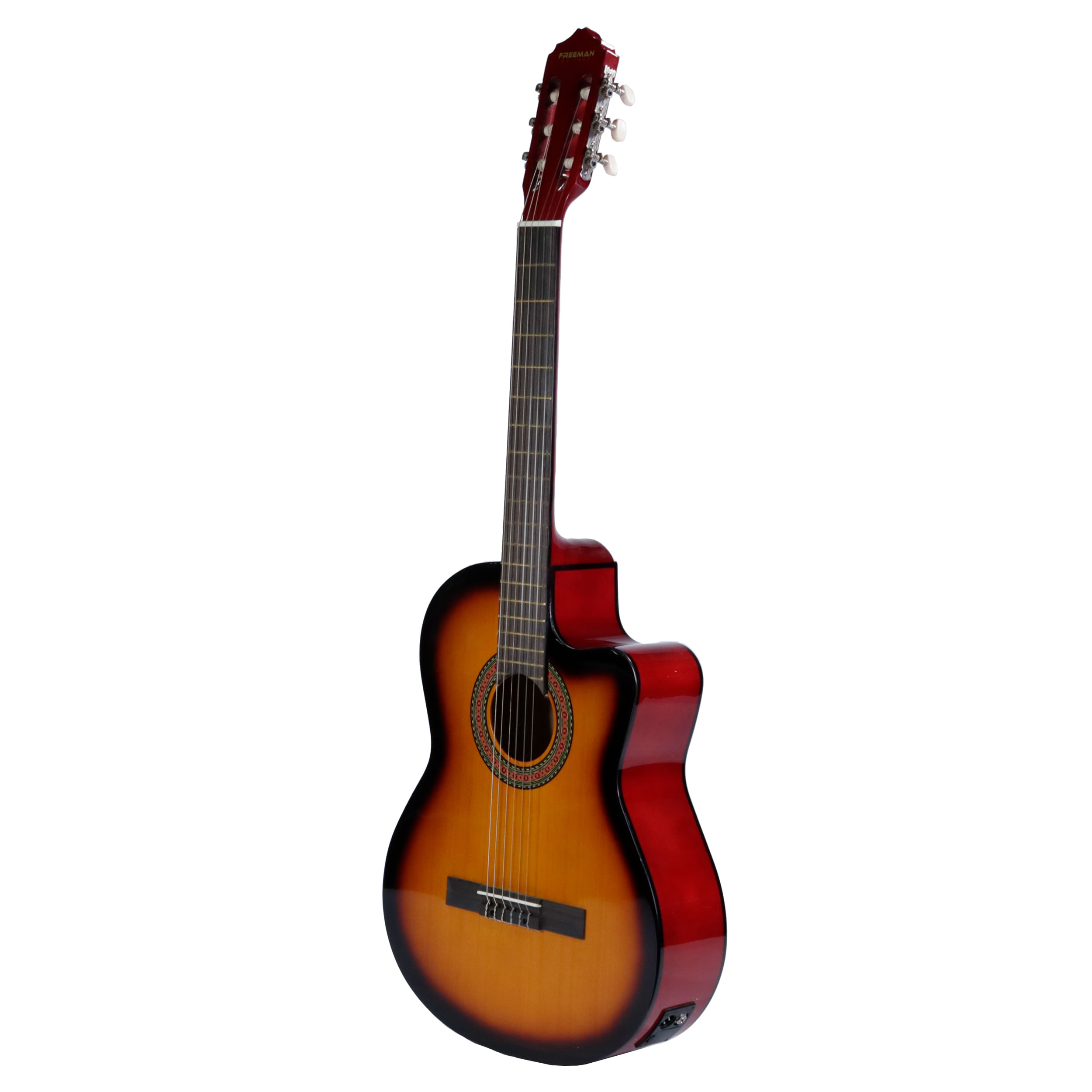 Pack de Guitarra Electroacústica Freeman FRCG44CEQ - Sunburst foto 2