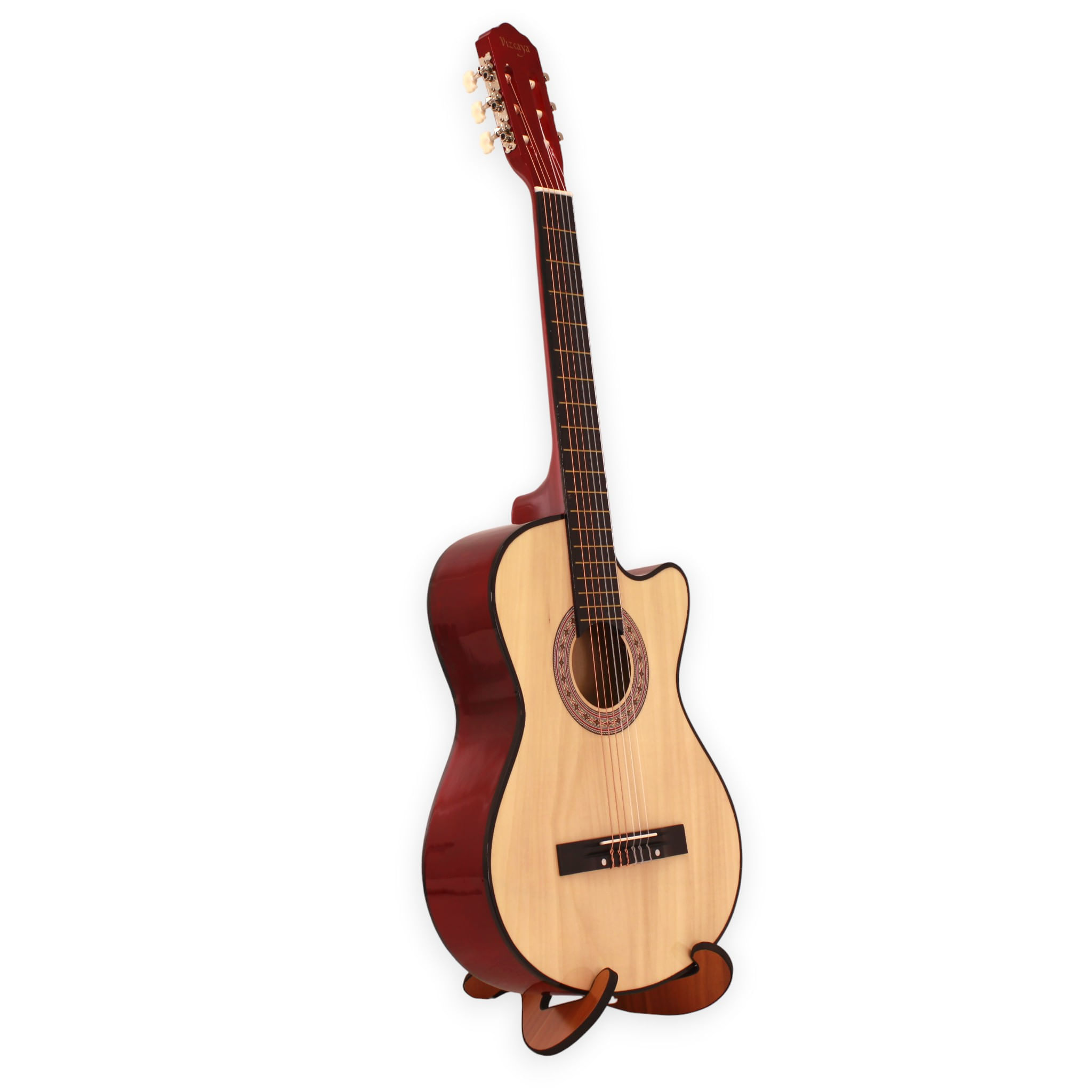 Pack Guitarra Clásica Vizcaya CGP-WN PACK (Funda-Afinador-Cuerdas-Atril-Correa) foto 3