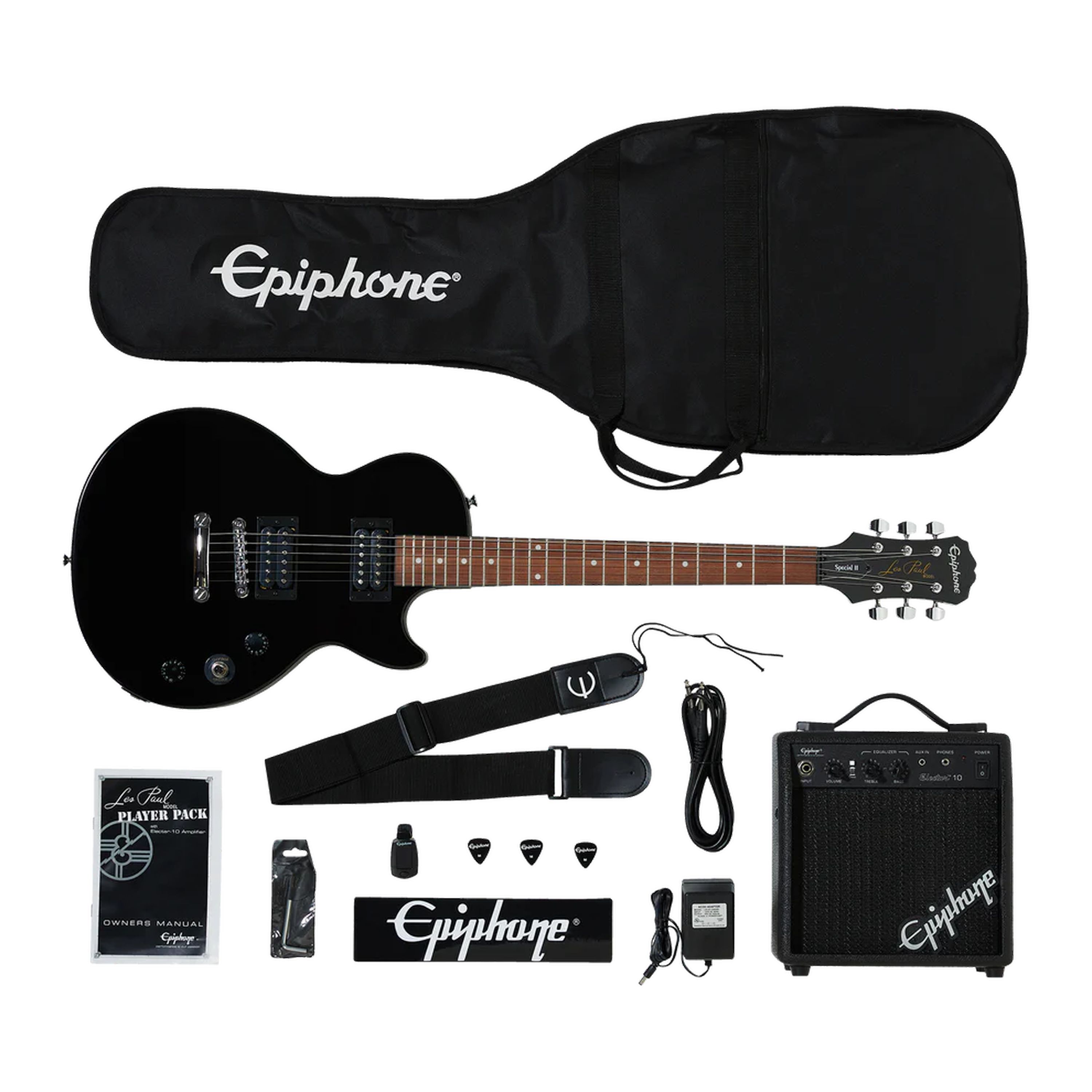 Pack guitarra eléctrica Epiphone Les Paul Player Pack - Ebony foto 5