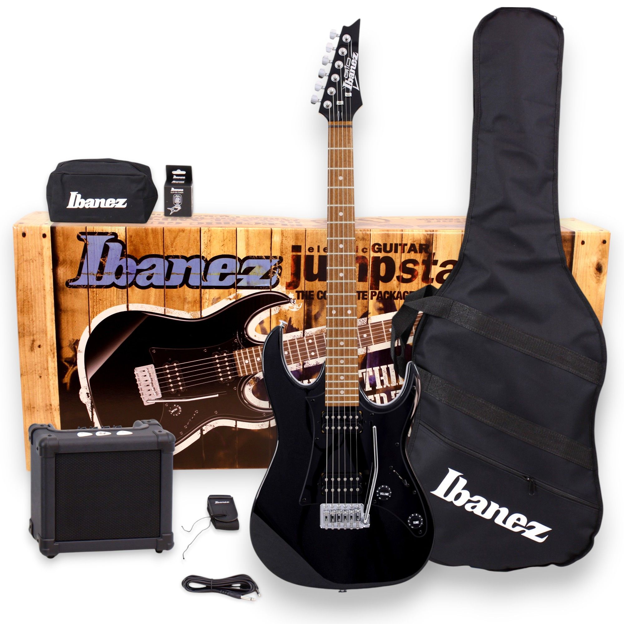 Pack de guitarra eléctrica Ibanez IJRX20U - Black