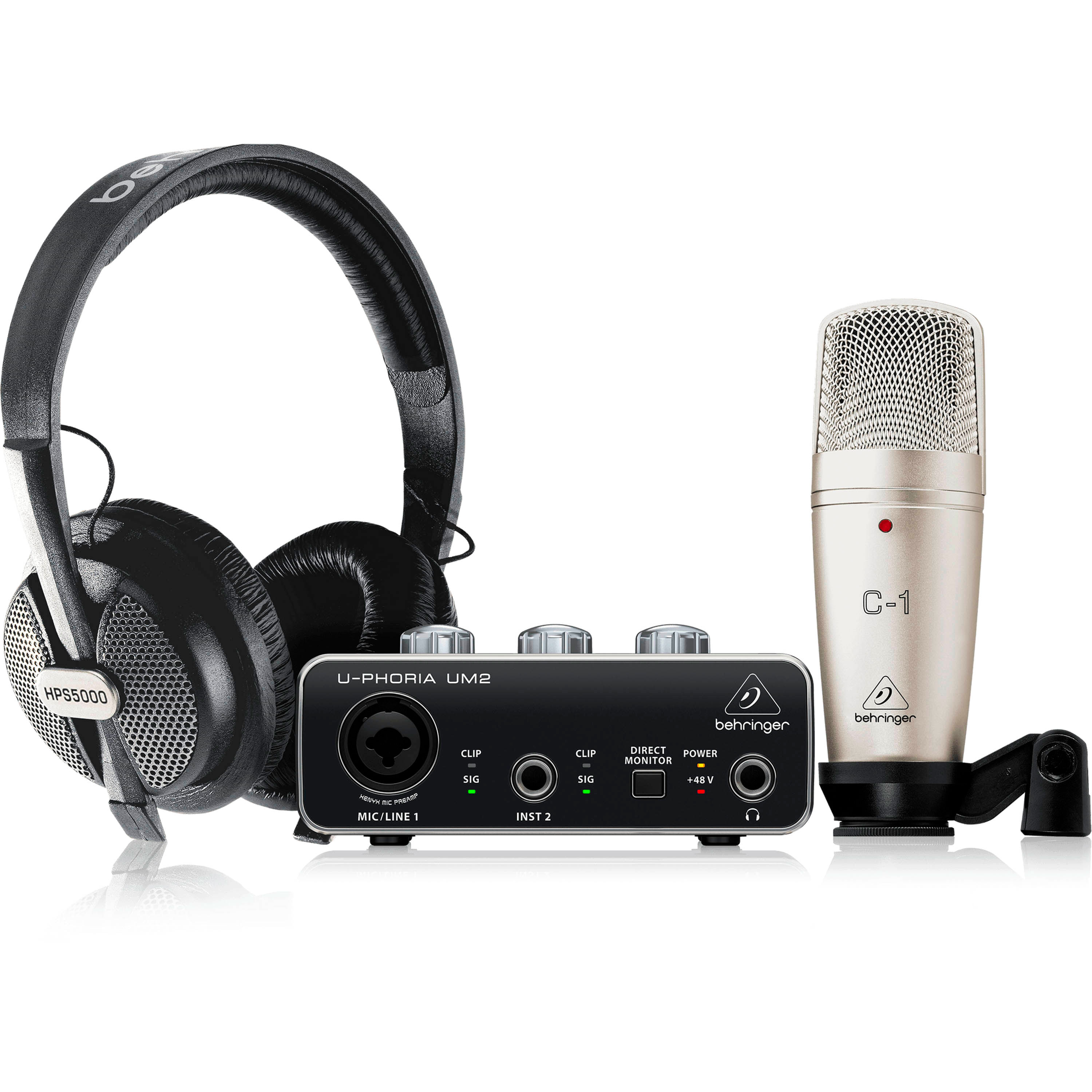 Pack Interfaz de audio Behringer U-Phoria Studio
