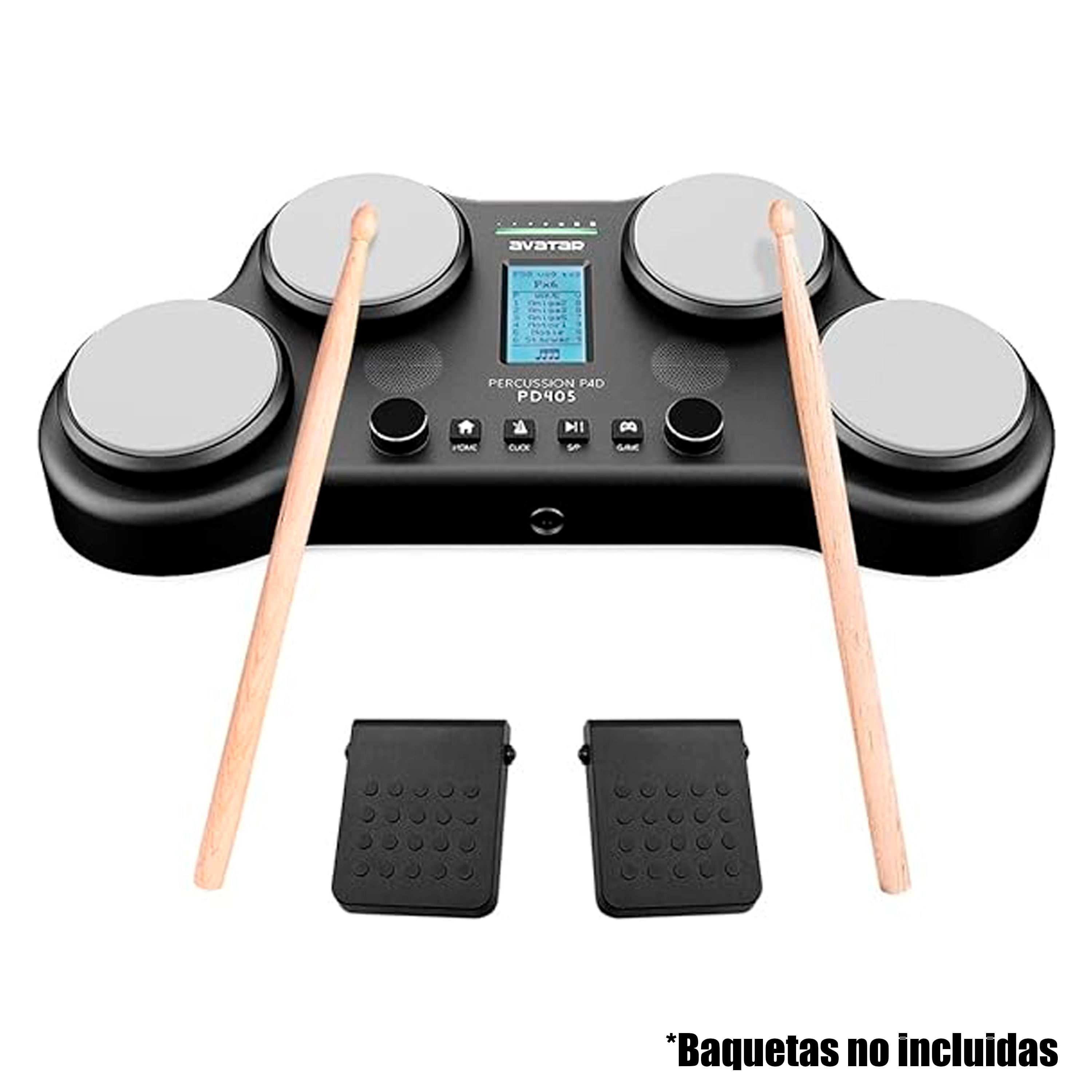 Pad de percusión Avatar PD405 color negro