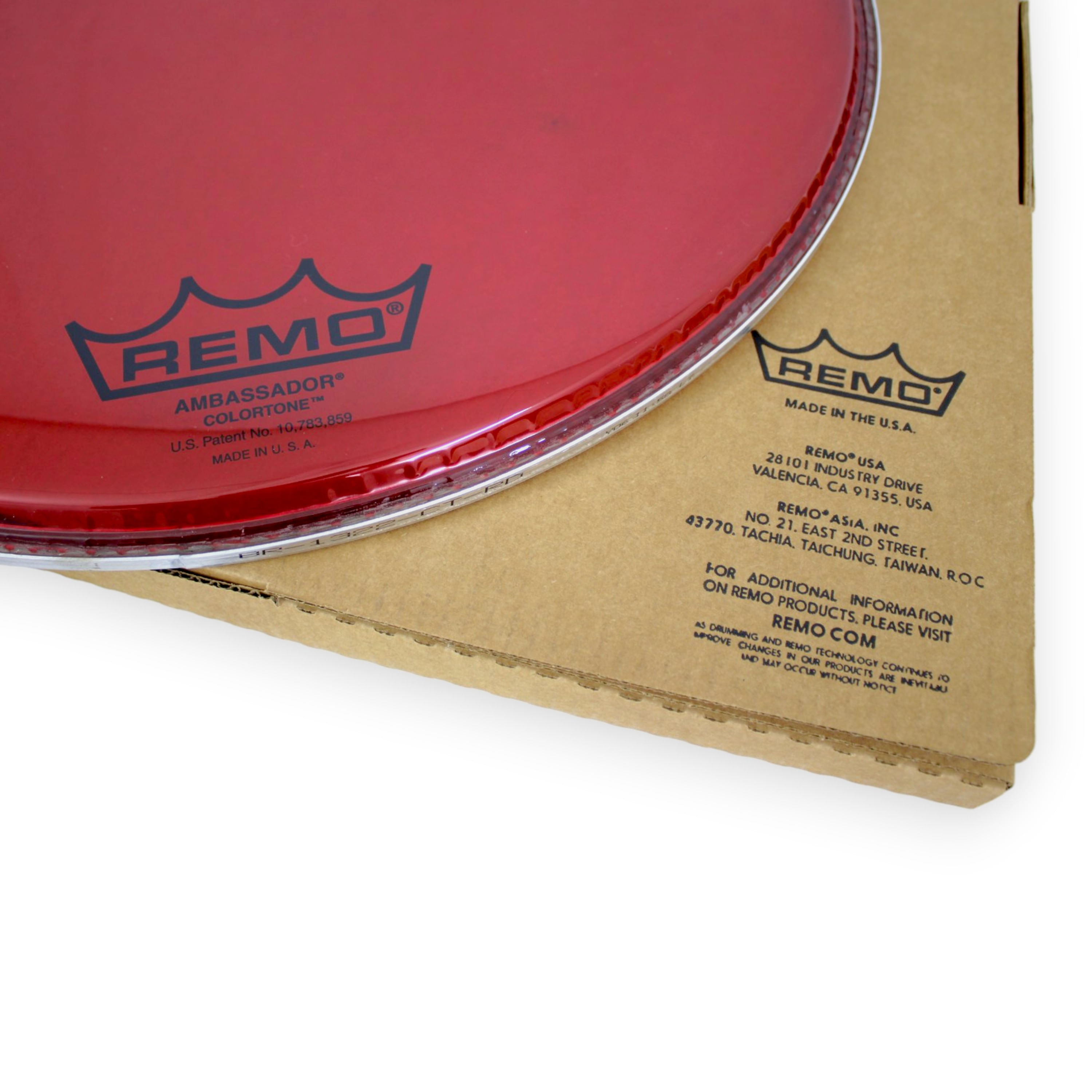 Parche Remo 22" Ambassador Colortone BR-1322-CT-RD rojo foto 4