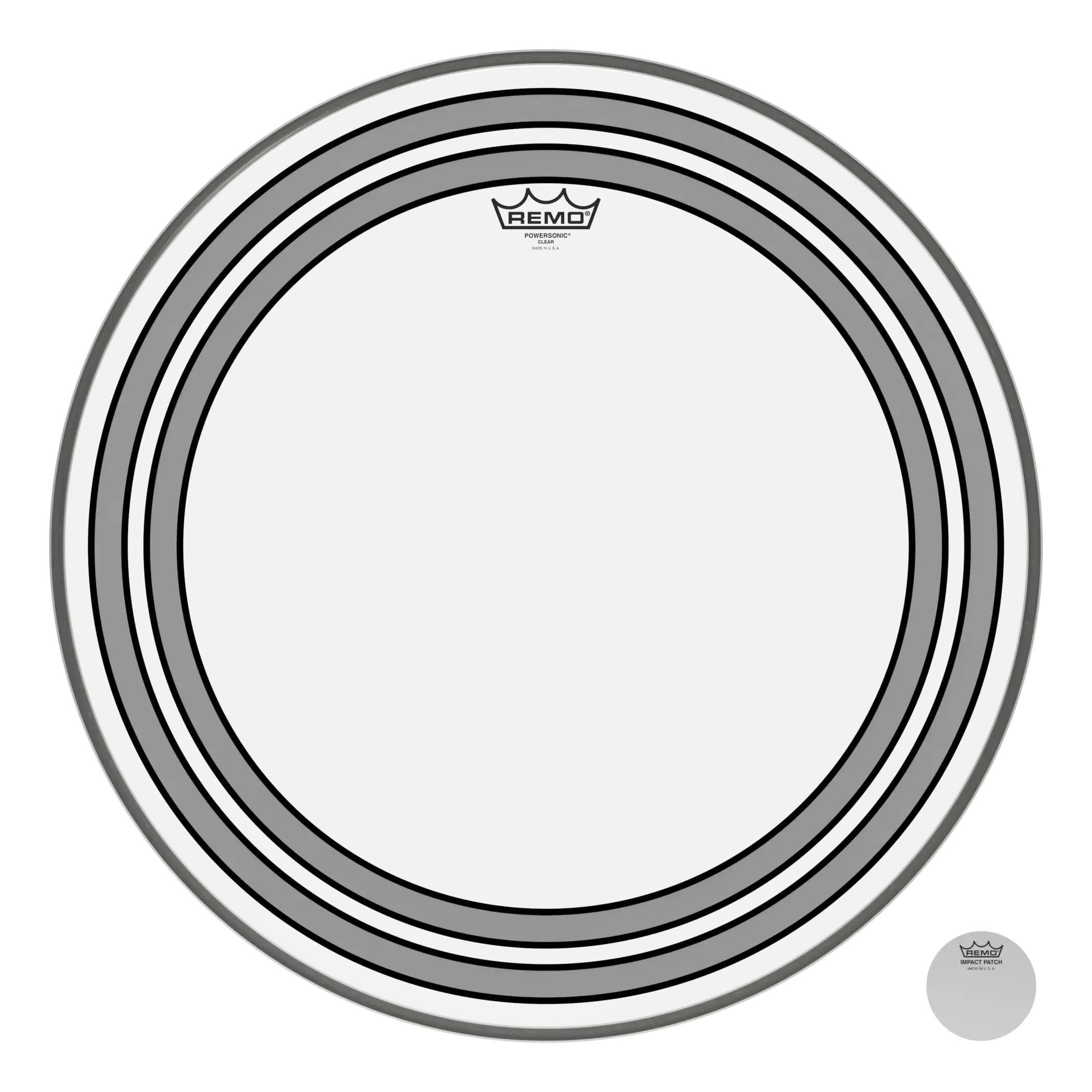 Parche Remo 22" Powersonic Clear PW-1322-00