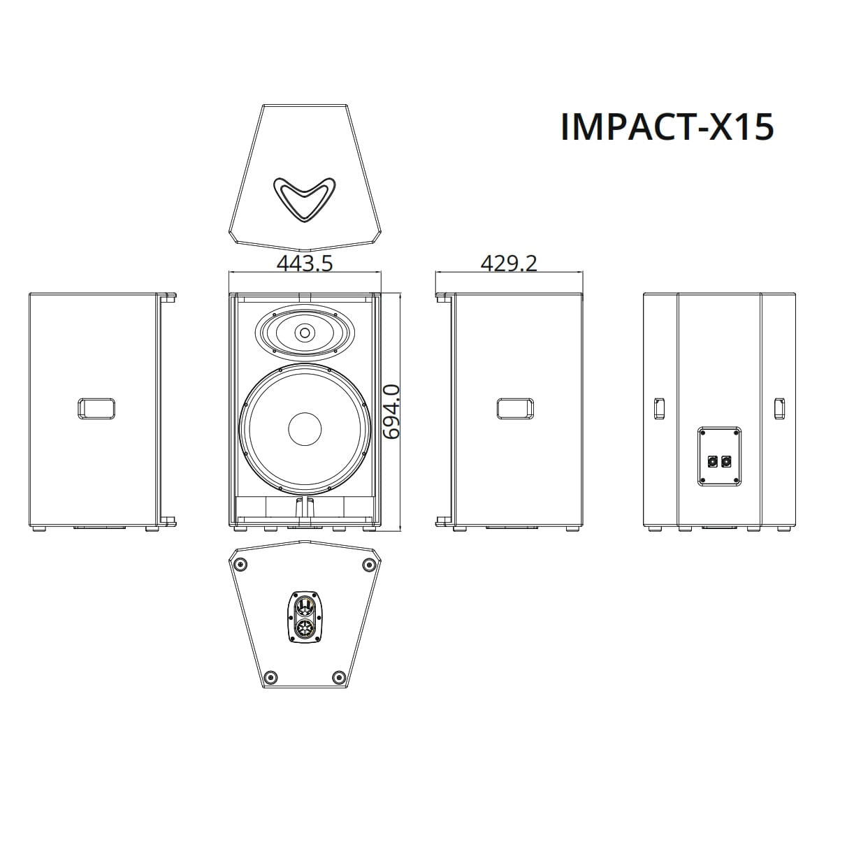 Parlante Pasivo Wharfedale Impact-X15 15" - 350W foto 4