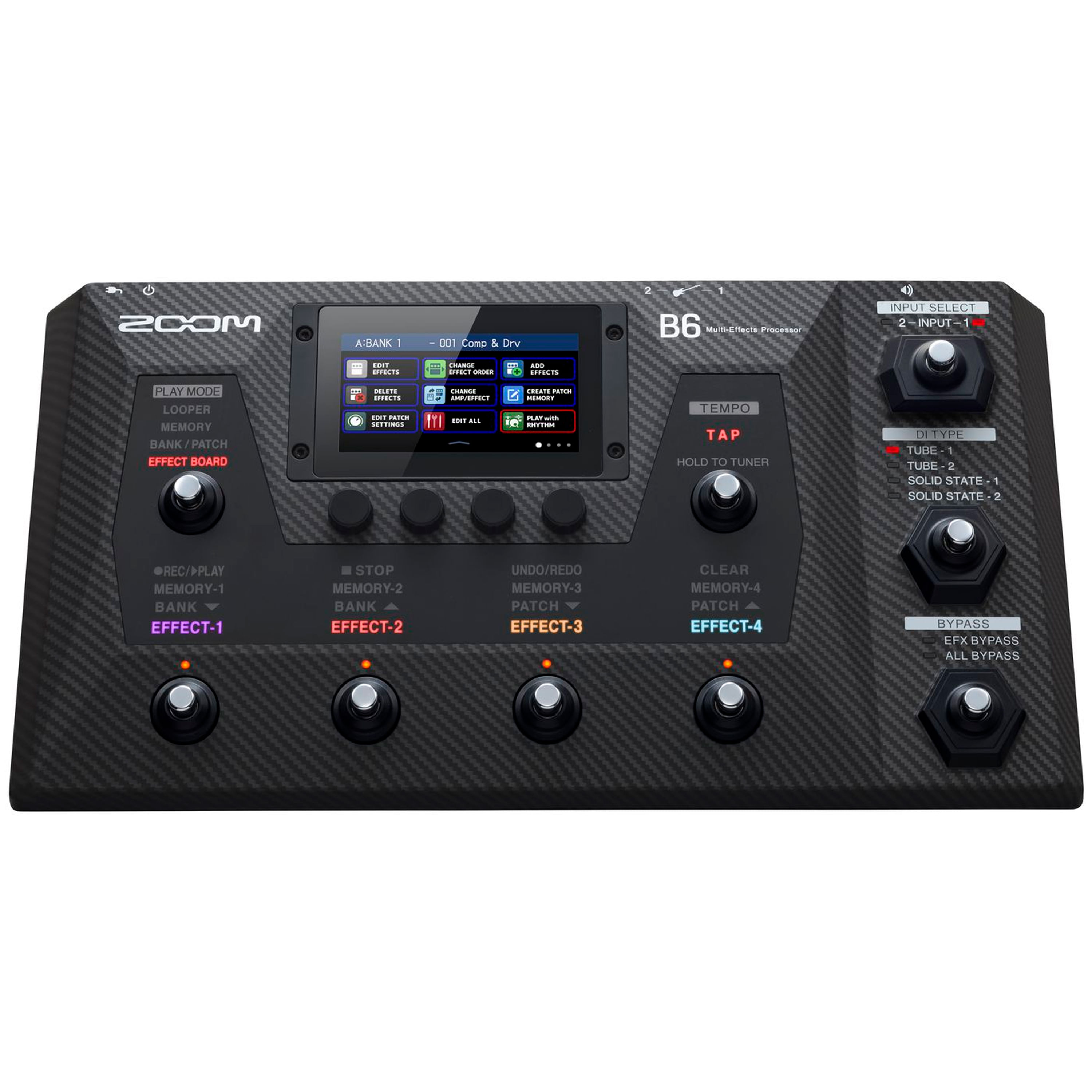 Pedalera multiefecto para bajo Zoom B6 foto 4