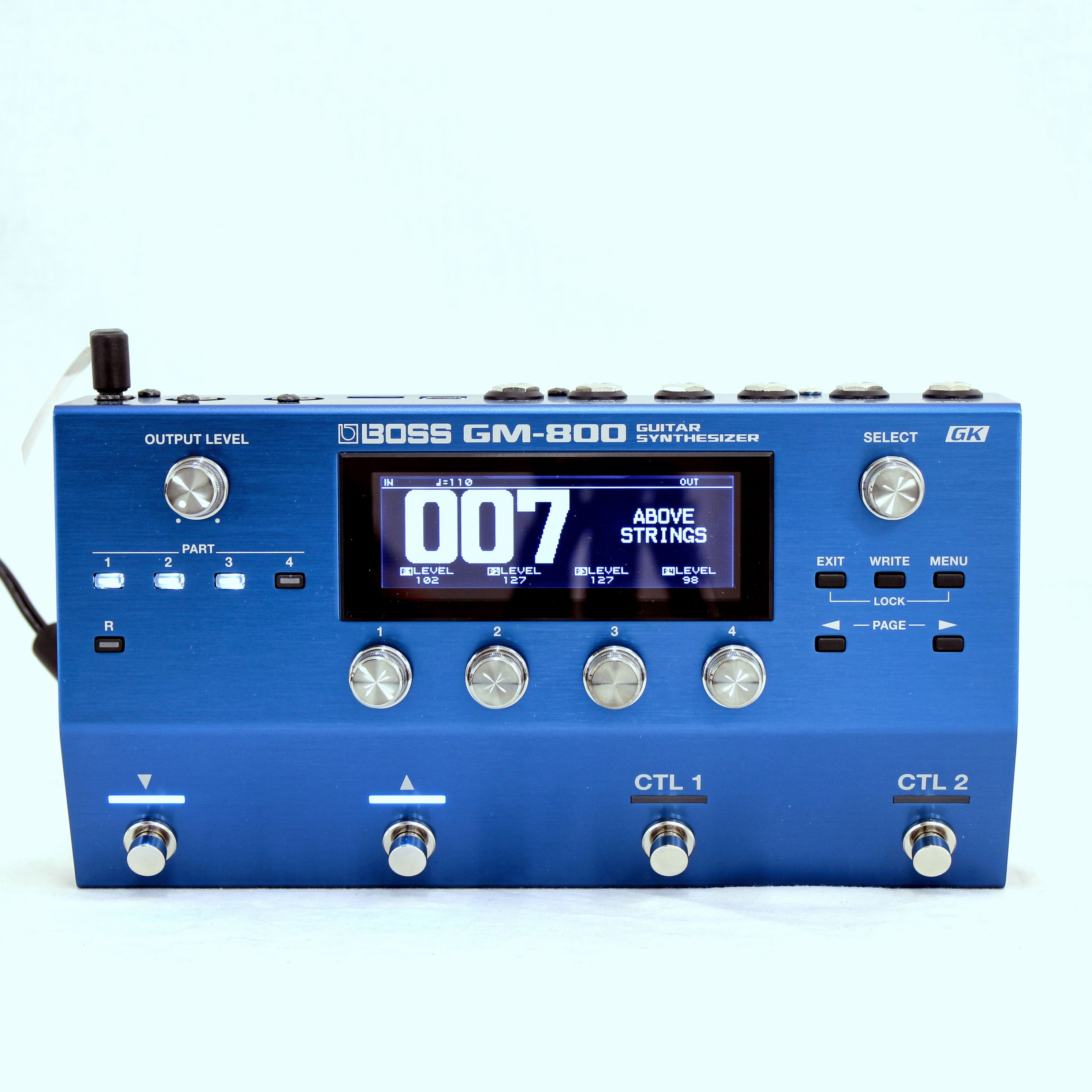 Pedal Sintetizador De Guitarra Boss GM-800 OPENBOX foto 4