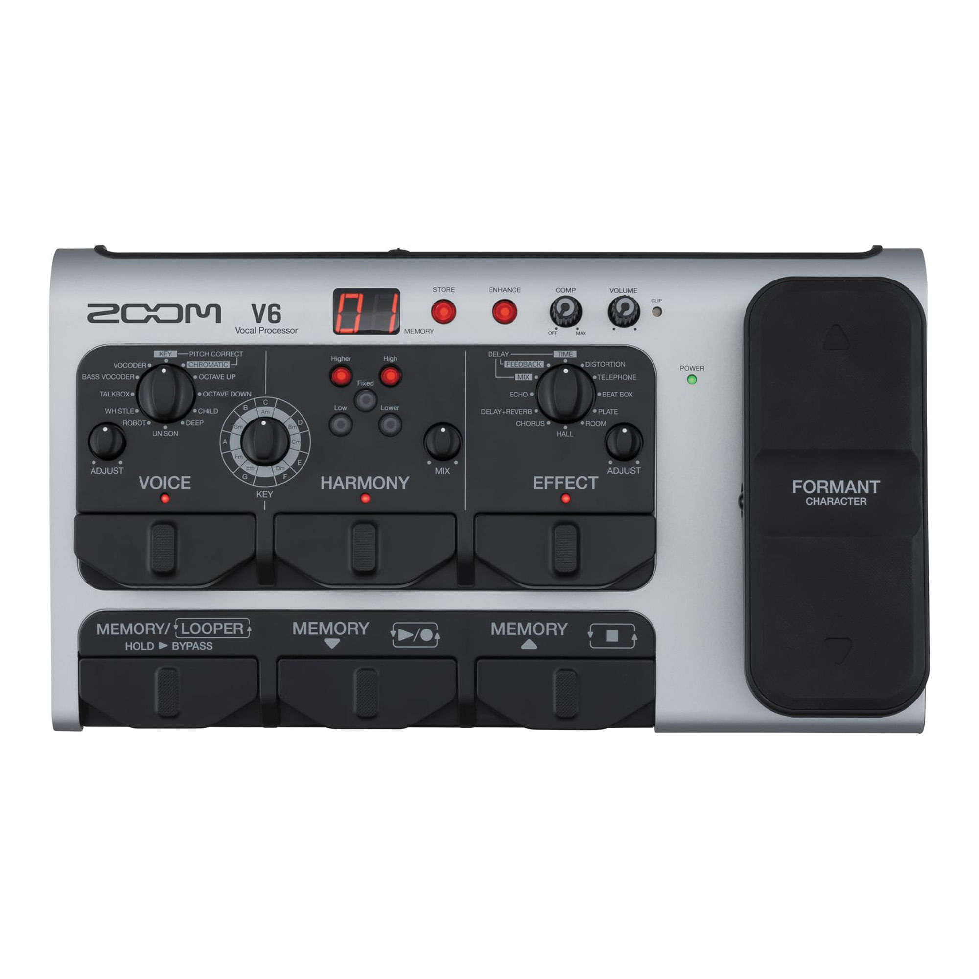 Pedalera multiefecto Zoom V6-SP - Procesador Vocal foto 3