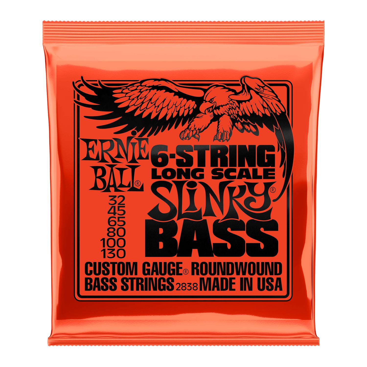 Set 6 cuerdas para bajo eléctrico Ernie Ball 32-130 Long Scale P02838 foto 2