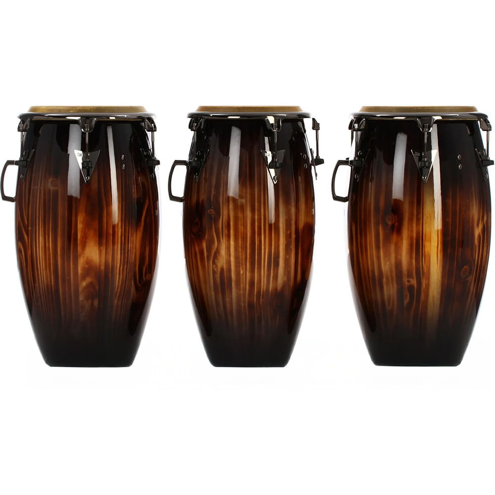 Set De 3 Congas LP Percussion 55th Anniversary LP1333-55 - Candy Black Burst foto 3