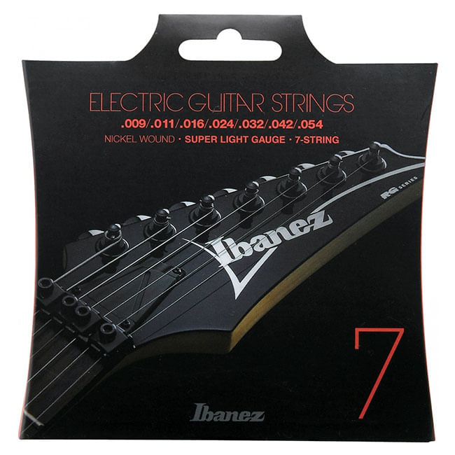 Set de 7 cuerdas Ibanez para guitarra eléctrica IEGS7 009-054