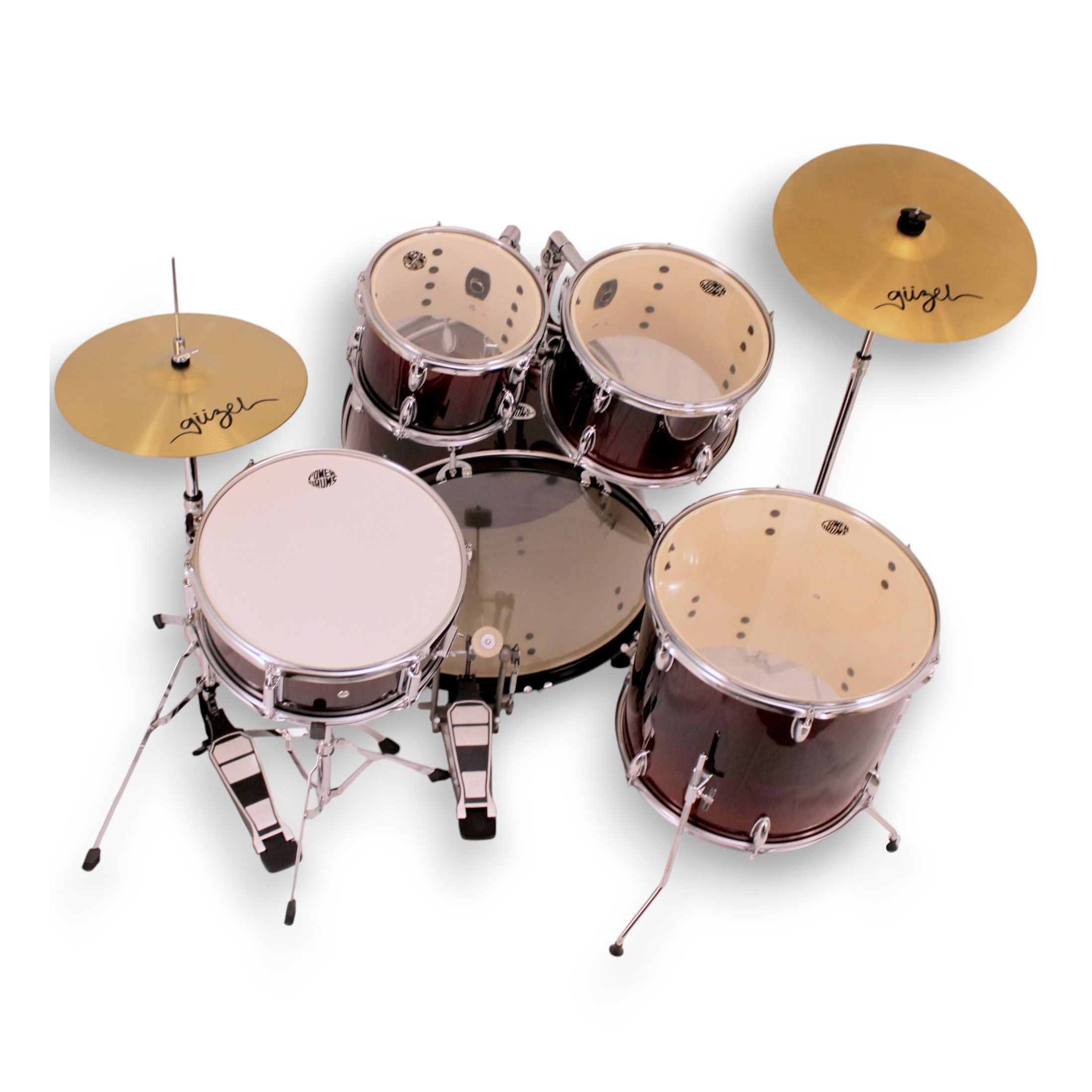 Set de batería acústica PowerDrums CPJ-5 FKR - Red foto 4