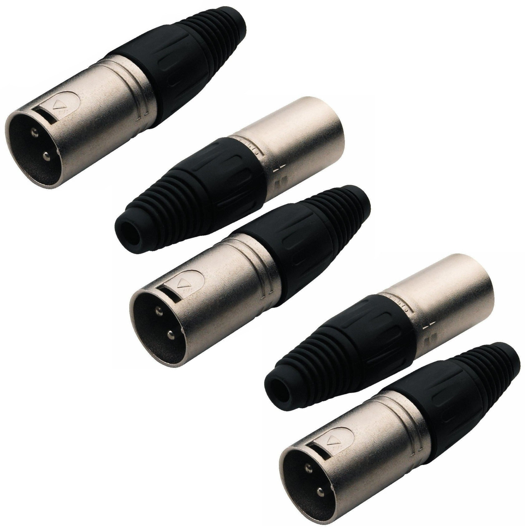 Set de conectores XLR macho Rockcable RCL10000P - 5 piezas
