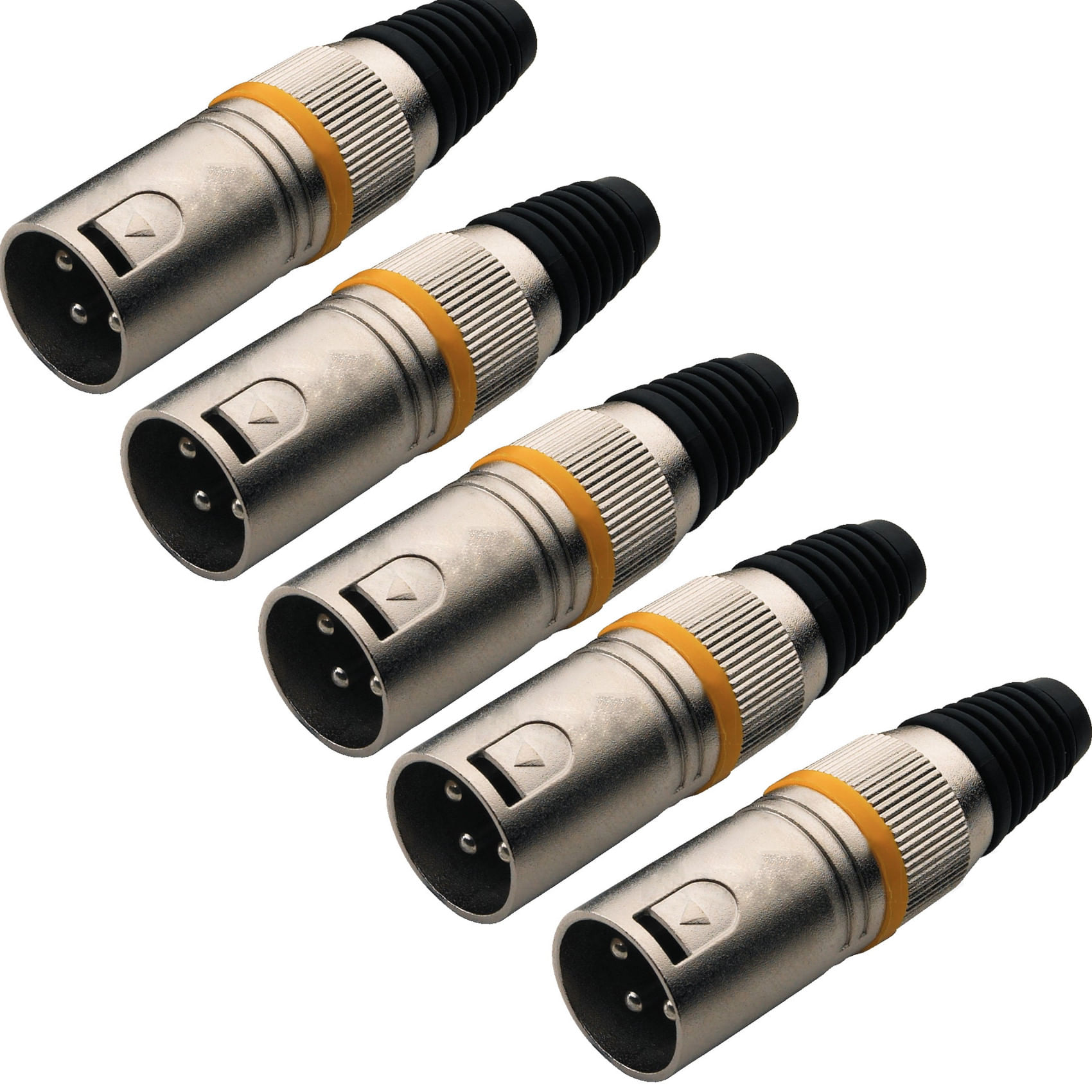 Set de conectores XLR macho Rockcable RCL1000M - 5 piezas