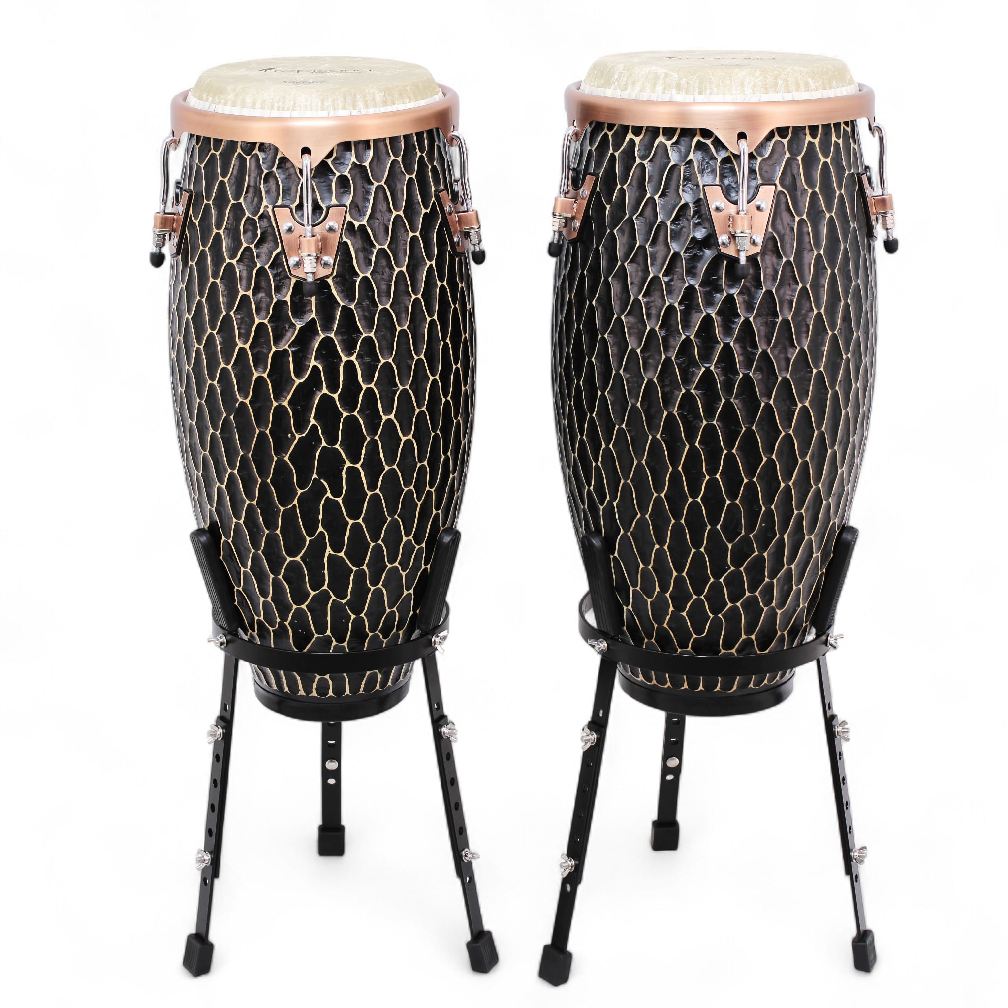 Set de congas Tropicana 10" - 11" Fiberskin con stand CRH850HM foto 2