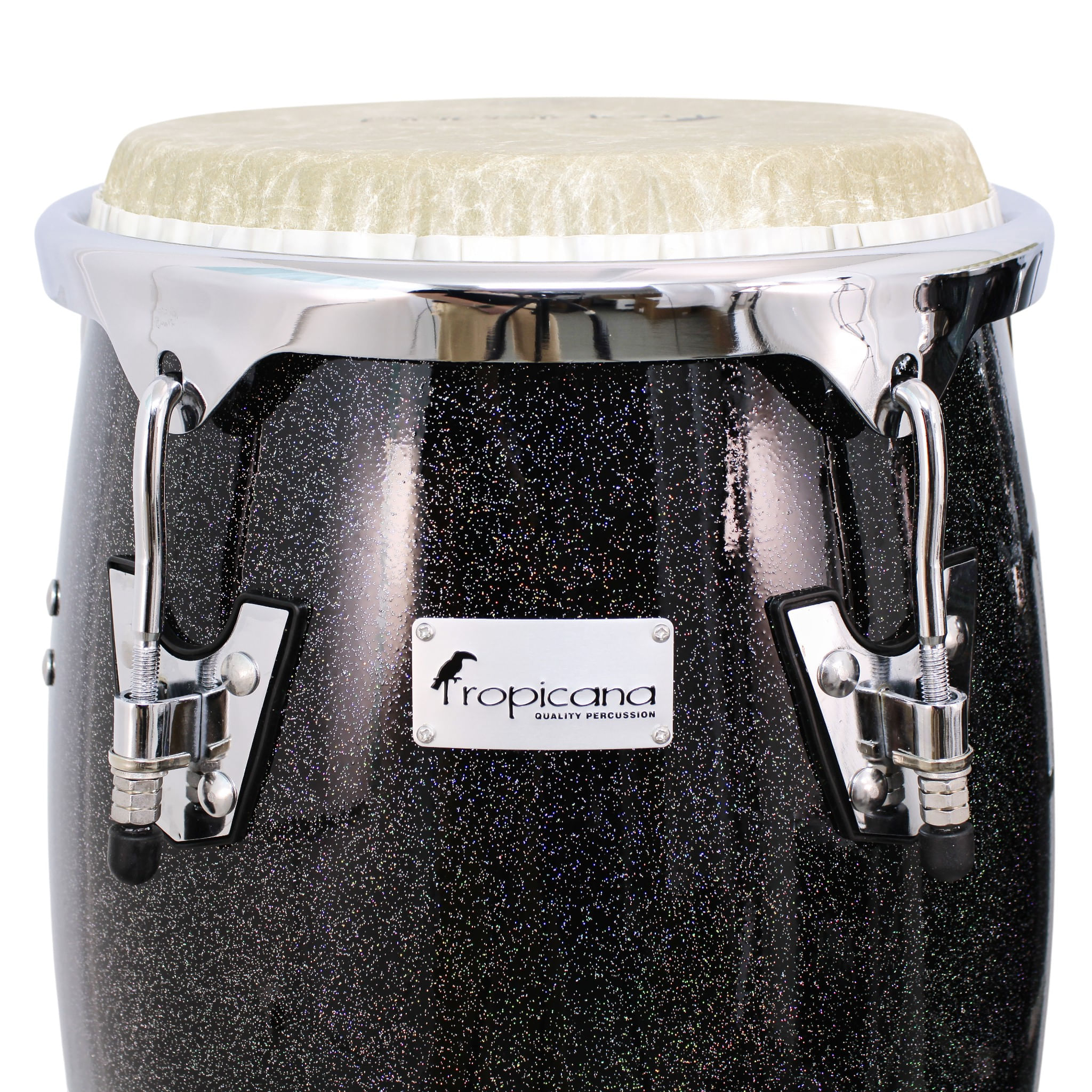 Set de congas Tropicana 11" - 11 3/4" Fiberskin con stand CRC852LBK-BKH foto 4