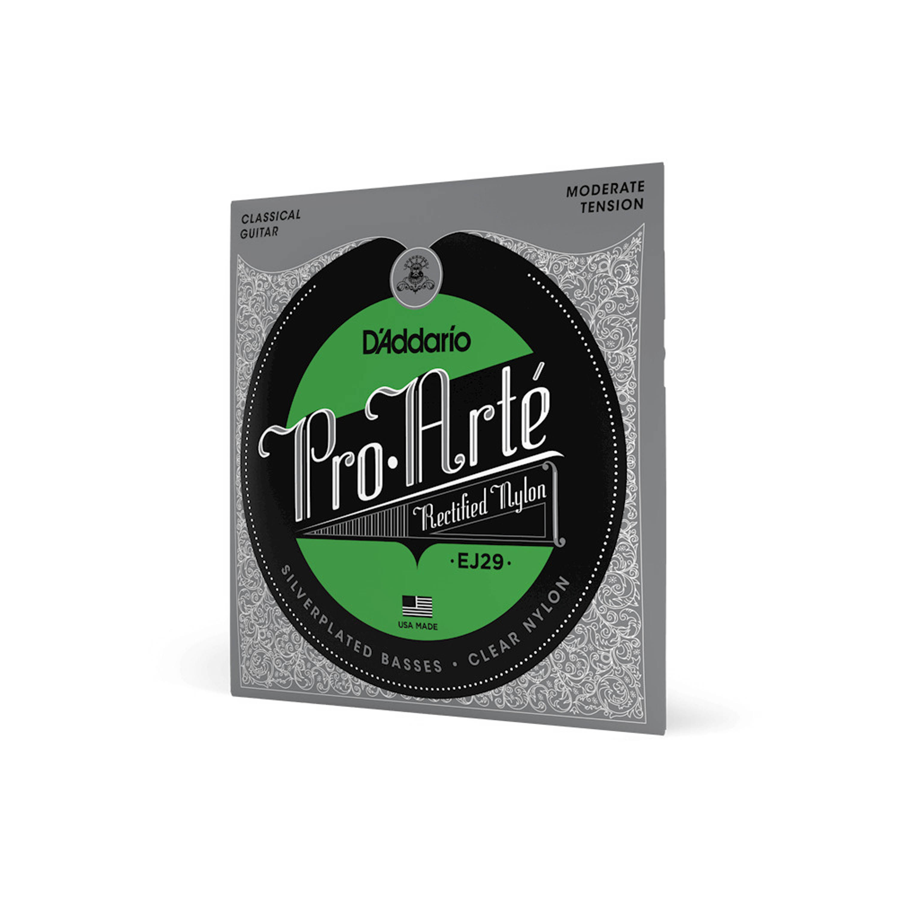 Set de cuerdas Clásicas D'addario EJ29 Nylon rectificado - tensión moderada