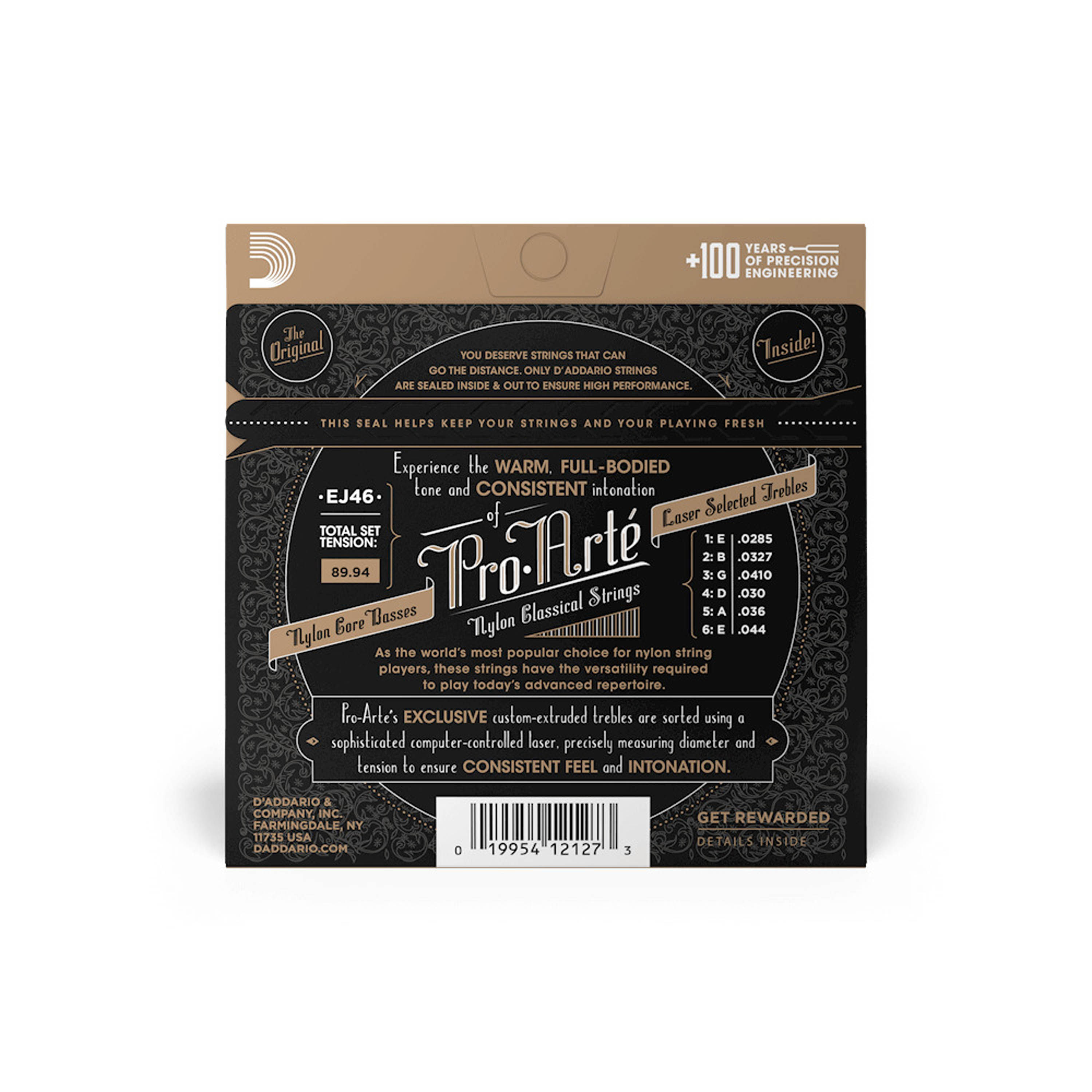 Set de cuerdas Clásicas D'addario EJ46 Pro Arté Nylon Classical -  tensión alta foto 3