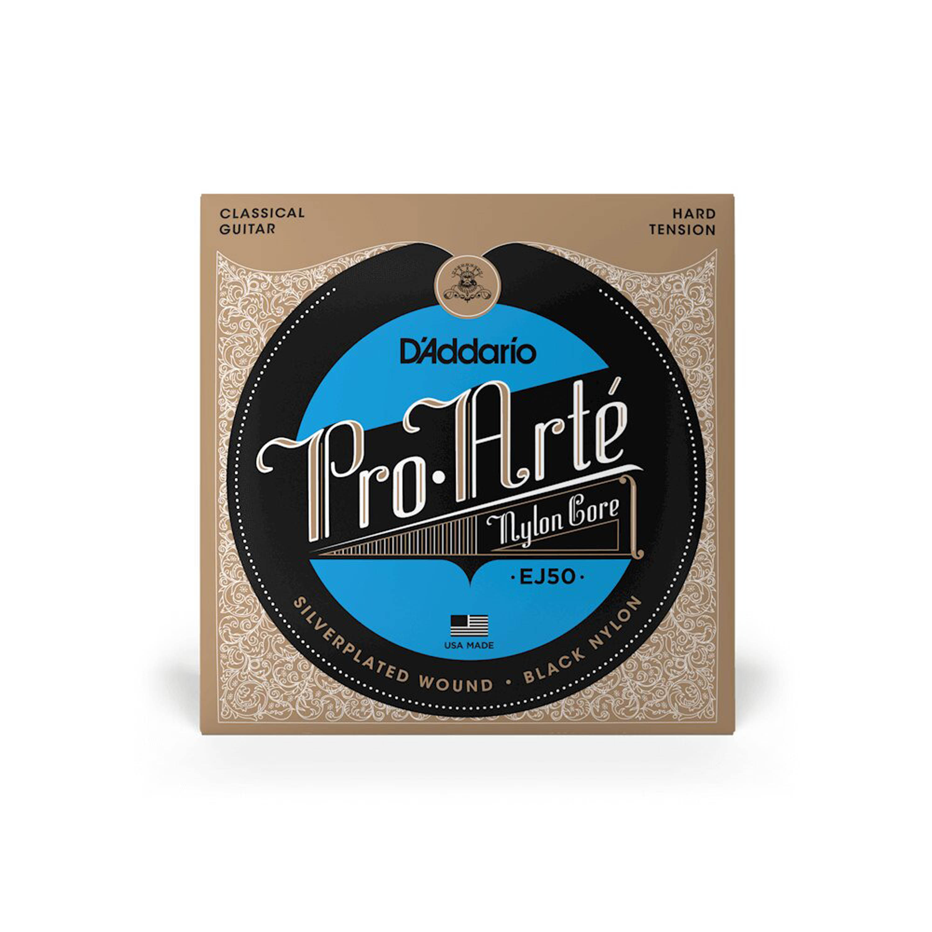 Set de cuerdas Clásicas D'addario EJ50 Pro Arté Nylon negro - tensión alta foto 2