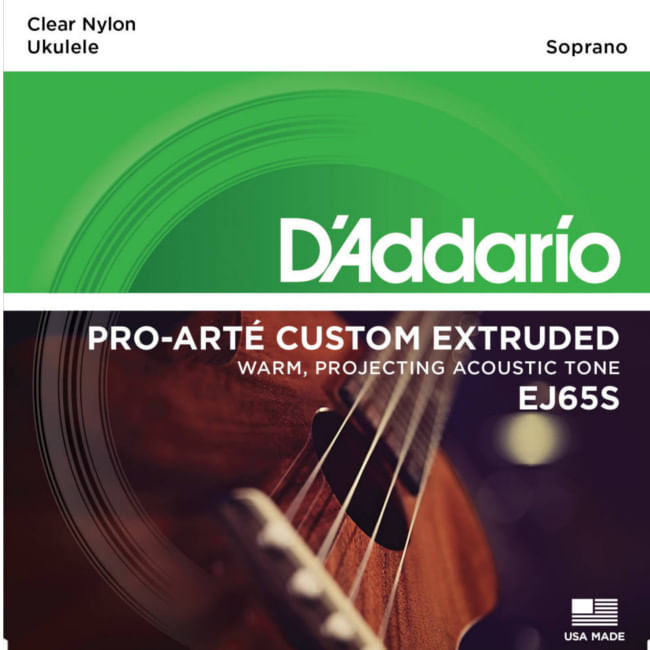 Set de cuerdas Daddario de nylon para Ukelele Soprano EJ65S