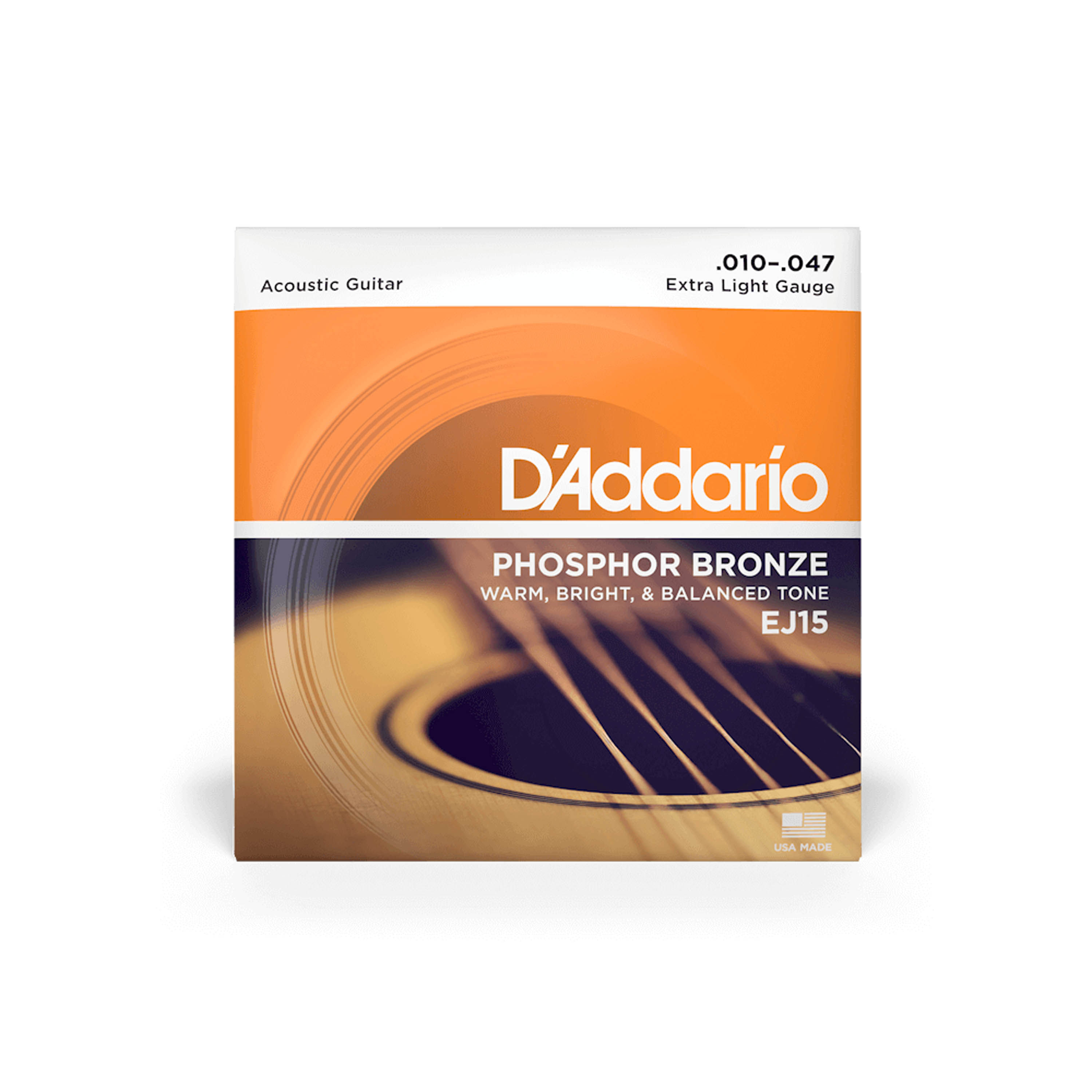 Set de cuerdas de Phosphor Bronze D'addario EJ15 Extra Light foto 2