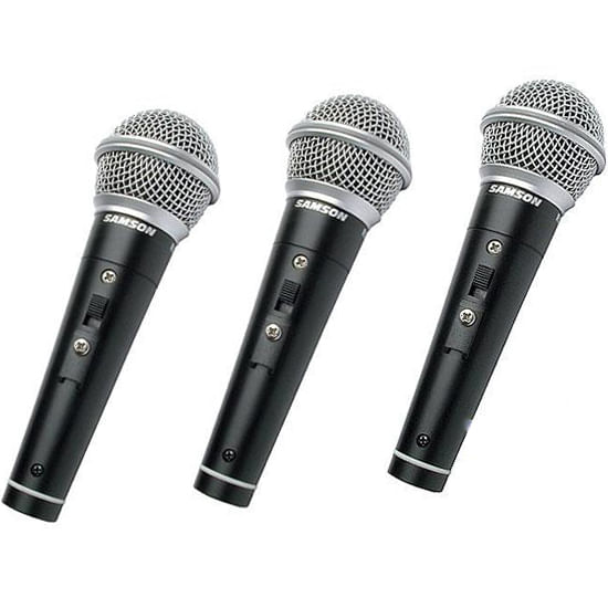 Set Samson de 3 micrófonos dinámicos R21S