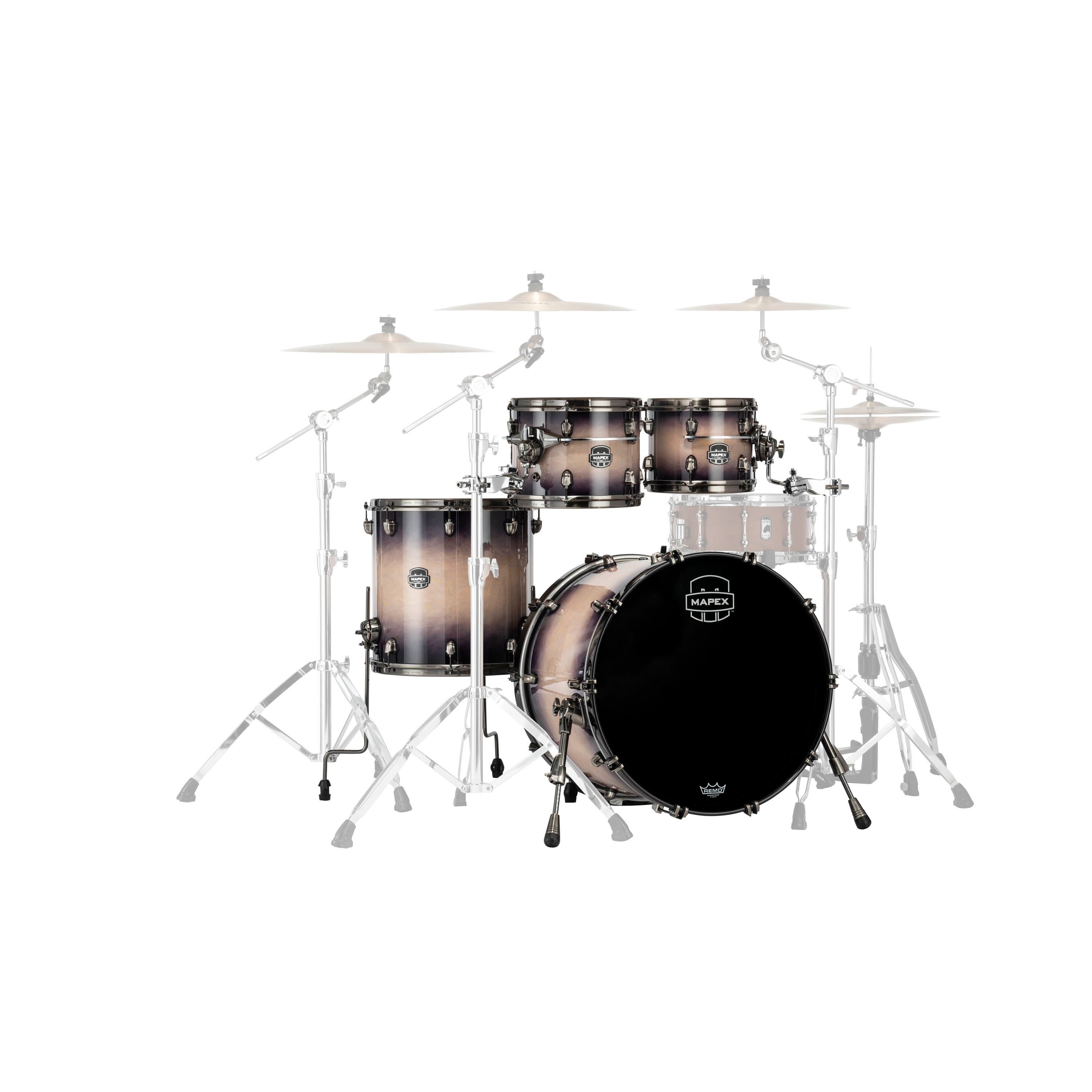 Shell Pack Mapex Saturn Evo SE529XMBPZ - Exotic Violet Burst Black Brushed Hardware