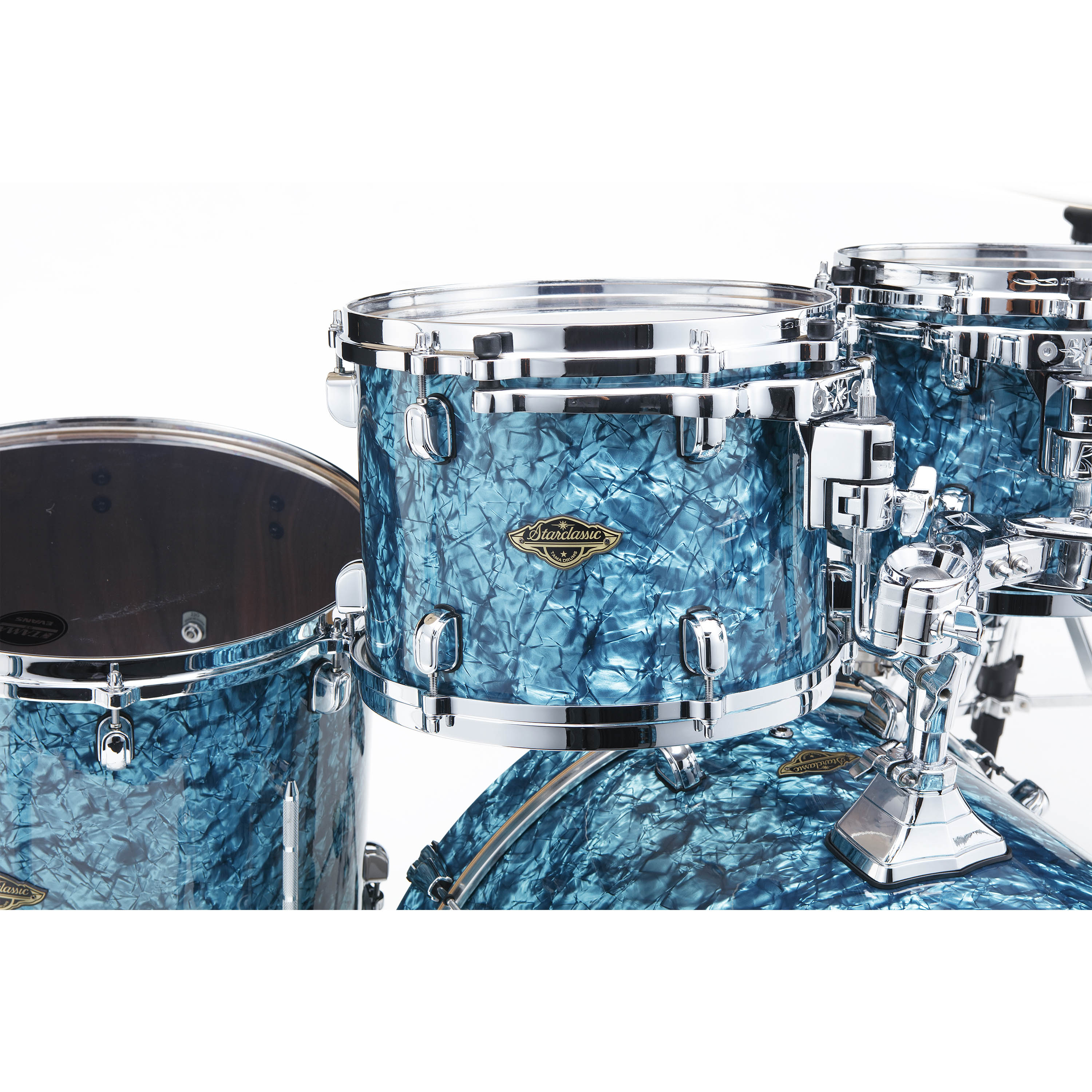 Shell Pack Tama Starclassic Walnut Birch WBR42S 22" 4 piezas- Turquoise Pearl foto 2