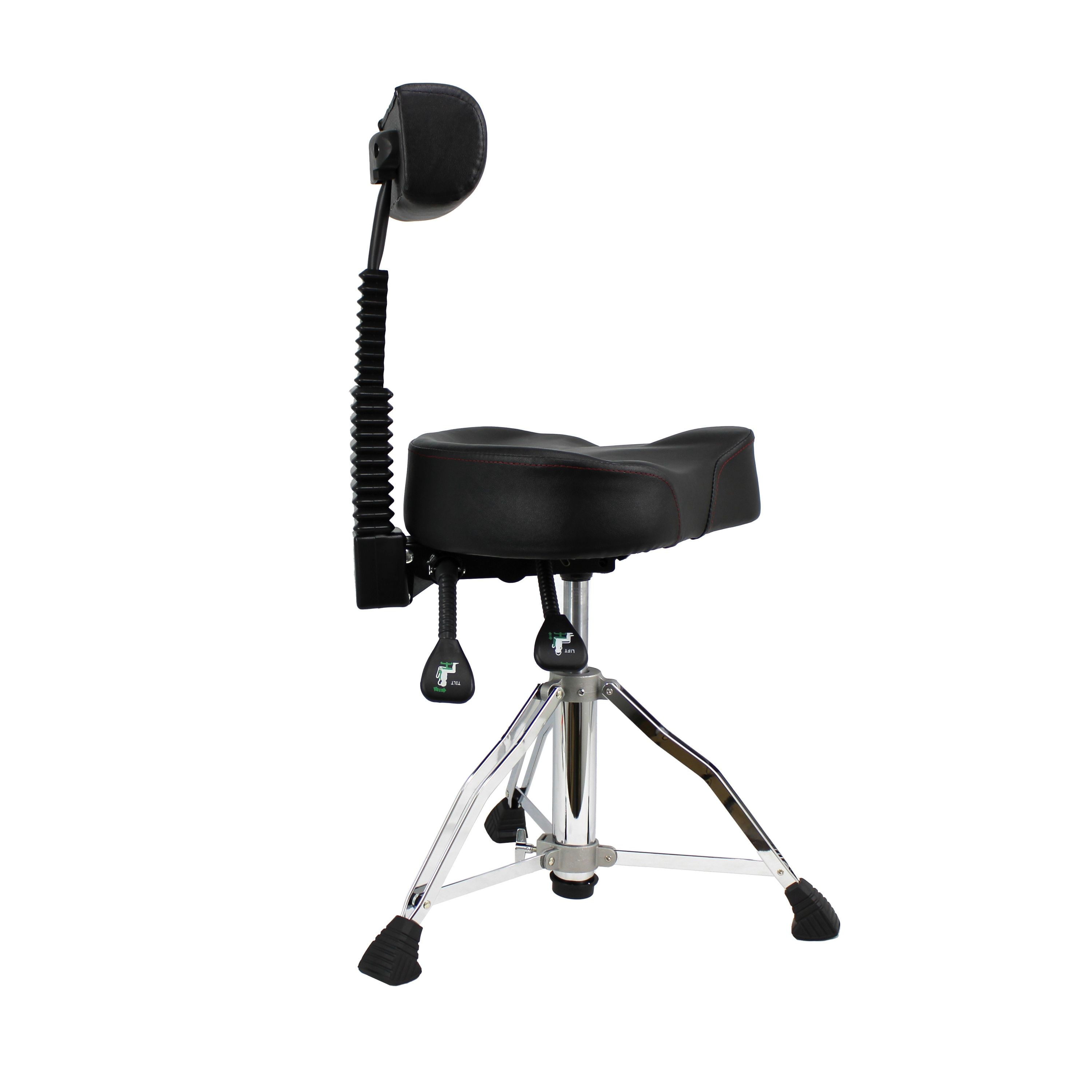 Sillin para bateria con respaldo Powerdrums TP-03 bk foto 2