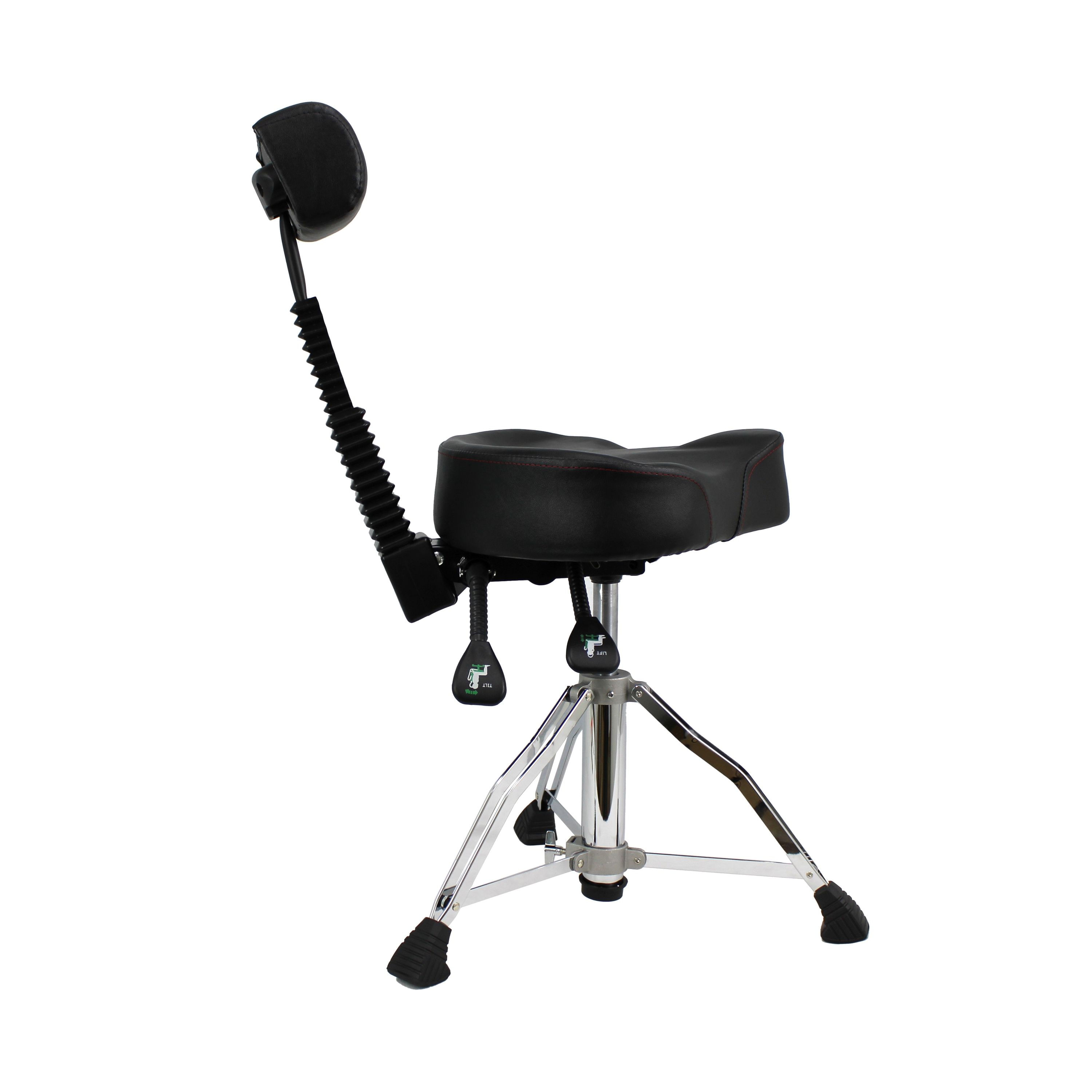 Sillin para bateria con respaldo Powerdrums TP-03 bk foto 3