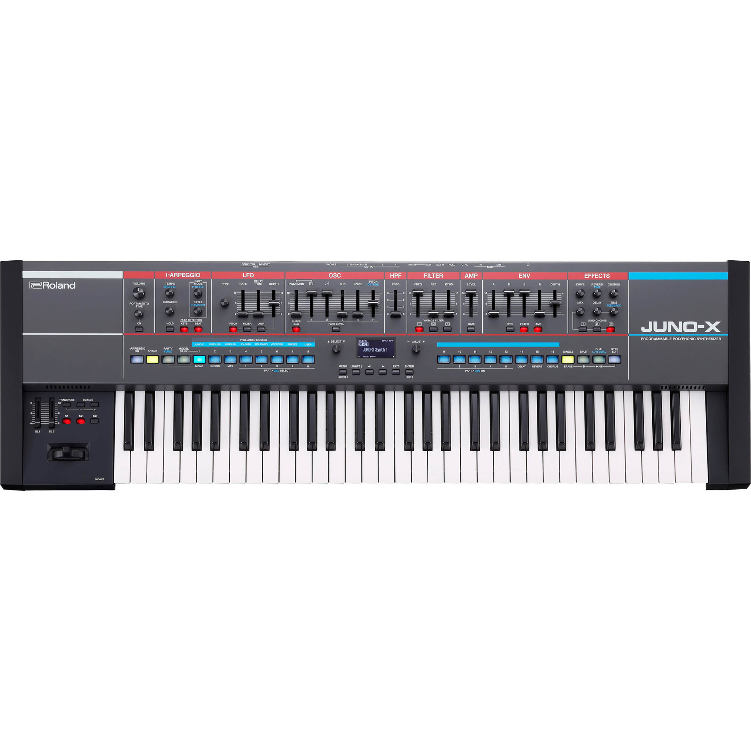Sintetizador polifoníco Roland Juno-X