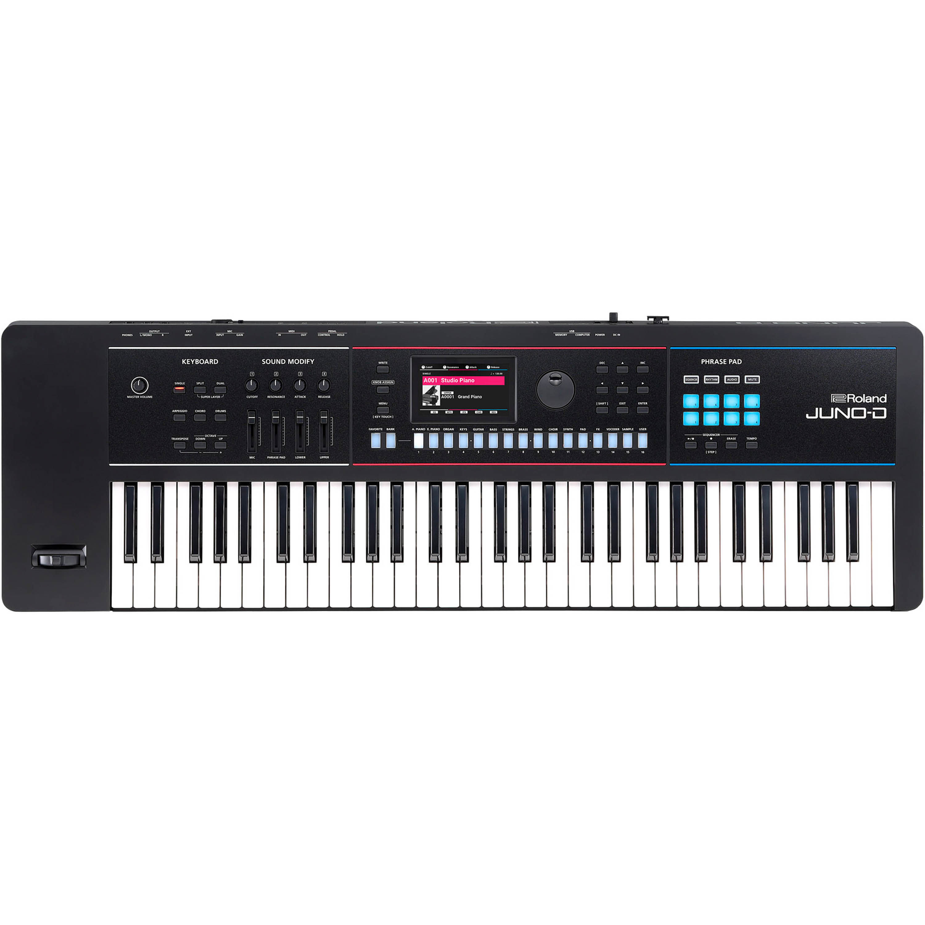 Sintetizador Roland Juno D6 61 teclas