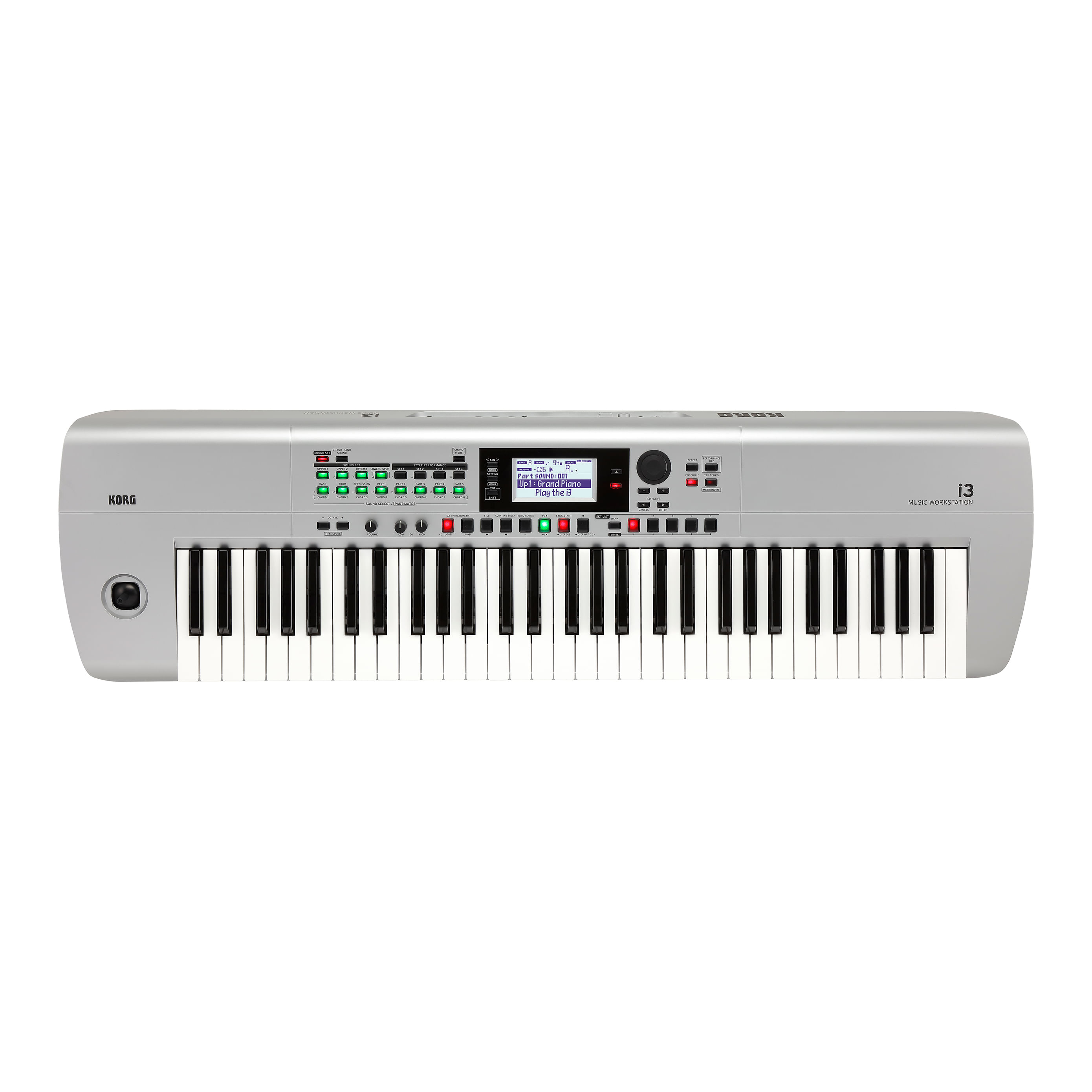 Sintetizador Workstation Korg I3 - Super matte Silver