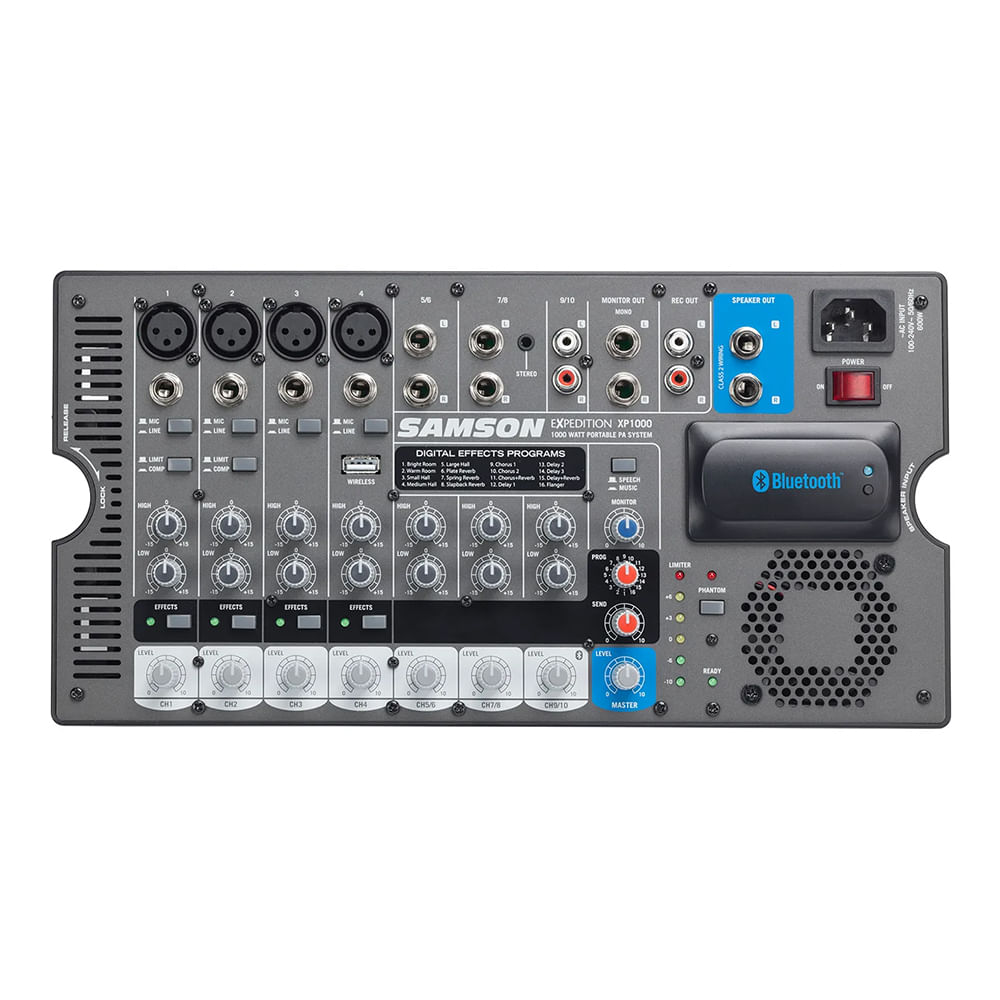 Sistema Amplificación Portátil Samson XP1000, Con Bluetooth foto 3