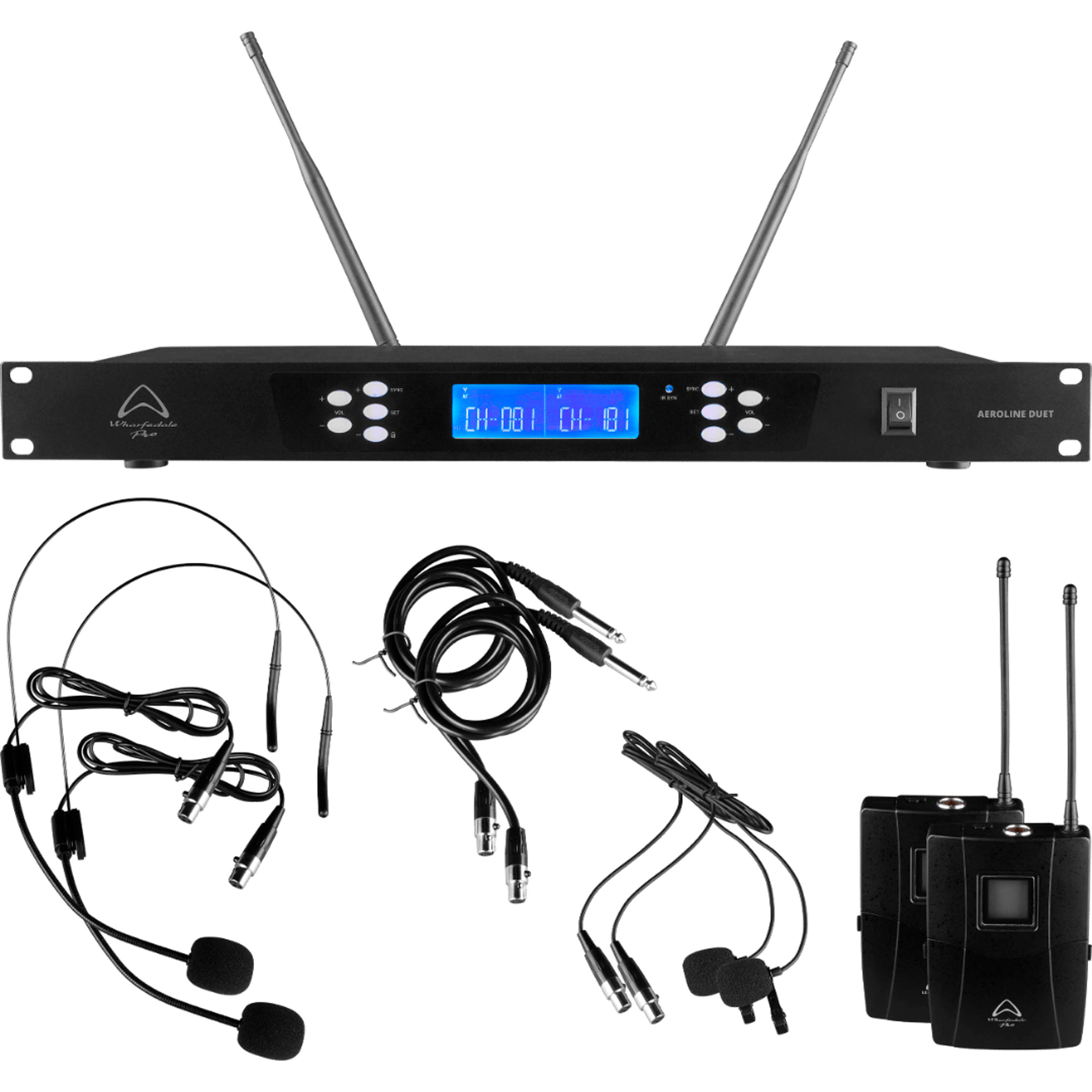 Sistema Inalambrico Wharfedale Aeroline Duet B 863-865 MHz - Cintillo y Solapa foto 2