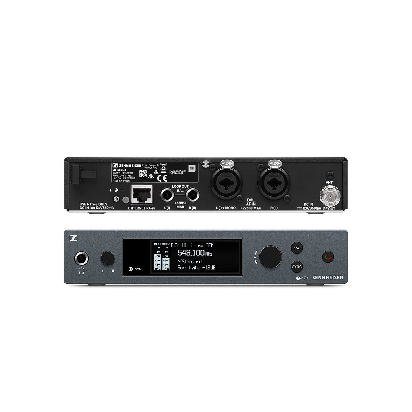 Sistema de monitoreo inalámbrico doble In Ear Sennheiser EW IEM G4-TWIN-G foto 3