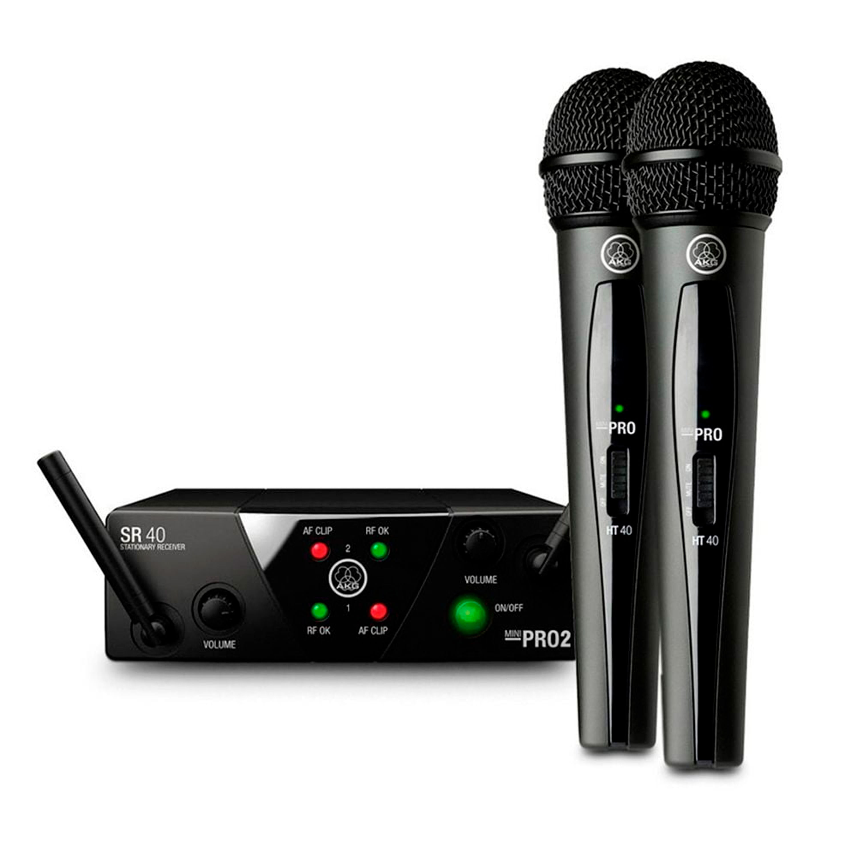 Sistema inalámbrico AKG WMS40 Mini2 con 2 micrófonos