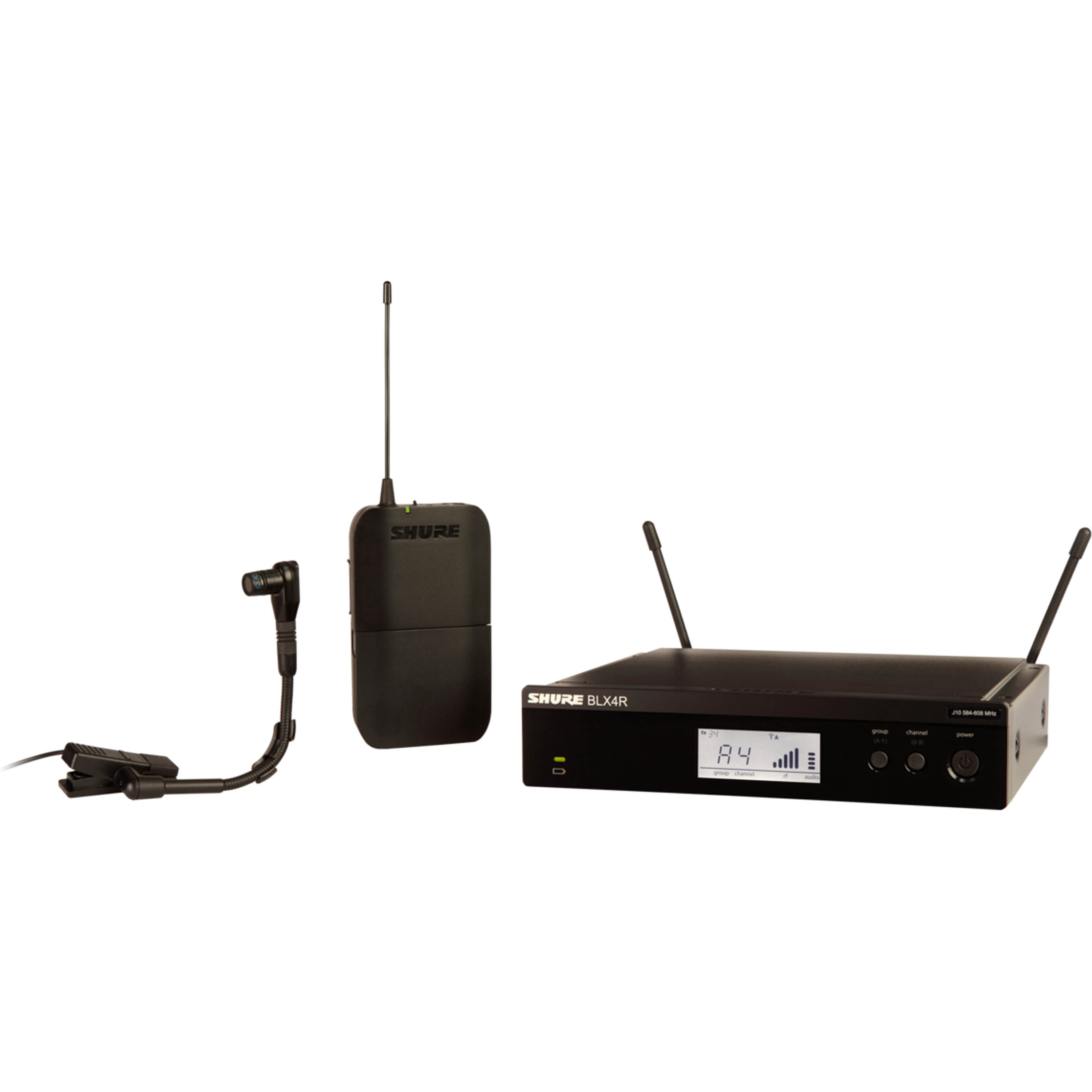 Sistema inalámbrico Shure BLX14R/B98 J11 para instrumento