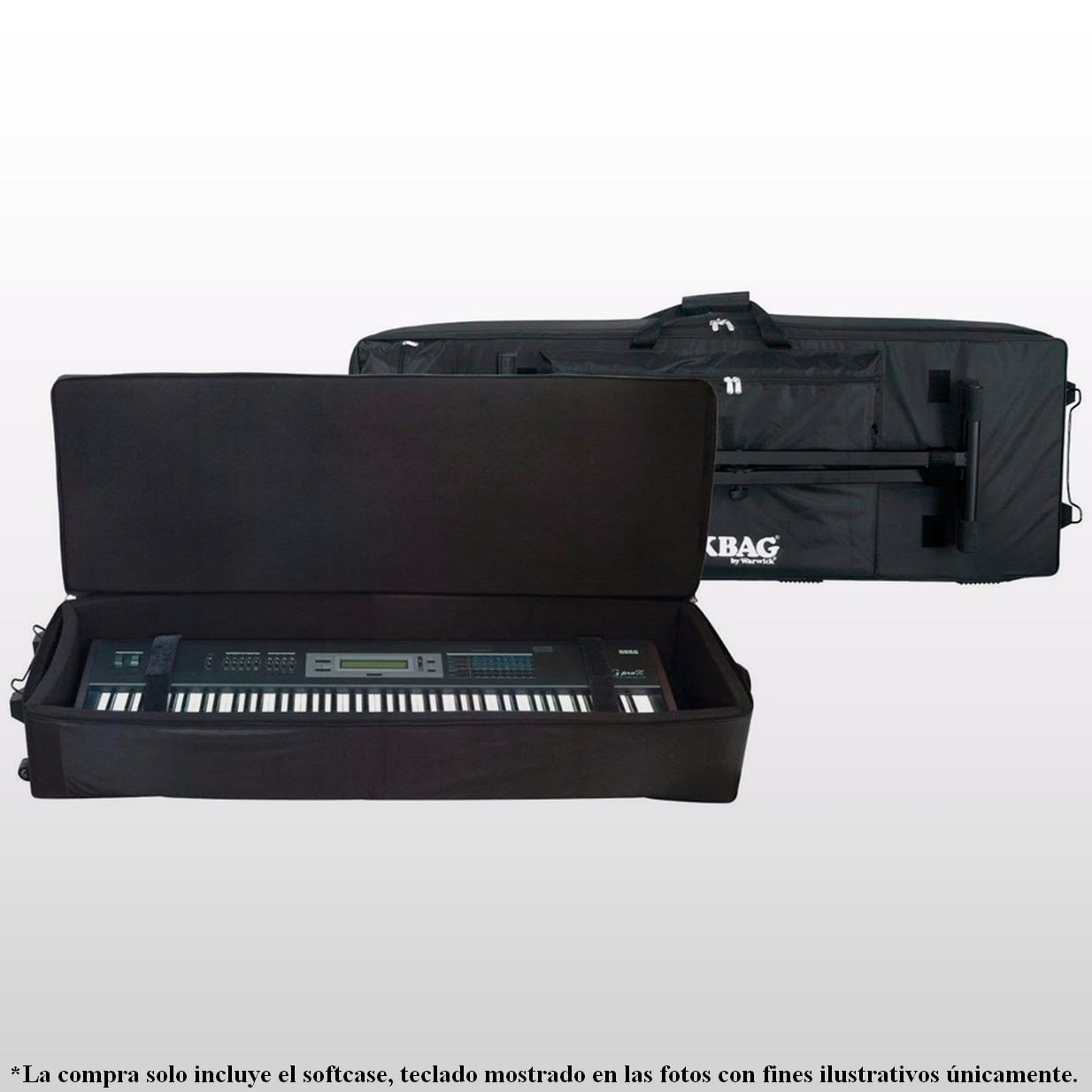Softcase color negro Rockbag RC21519B para teclado de 76 teclas (130x38x15cm) foto 2