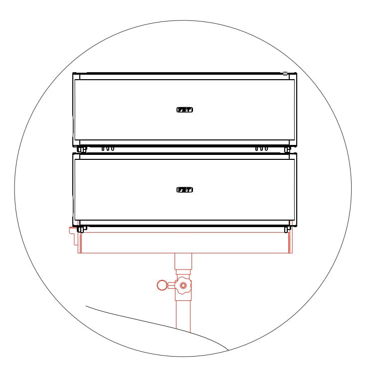 Soporte FBT para line array MT-S 206  MITUS206 foto 4