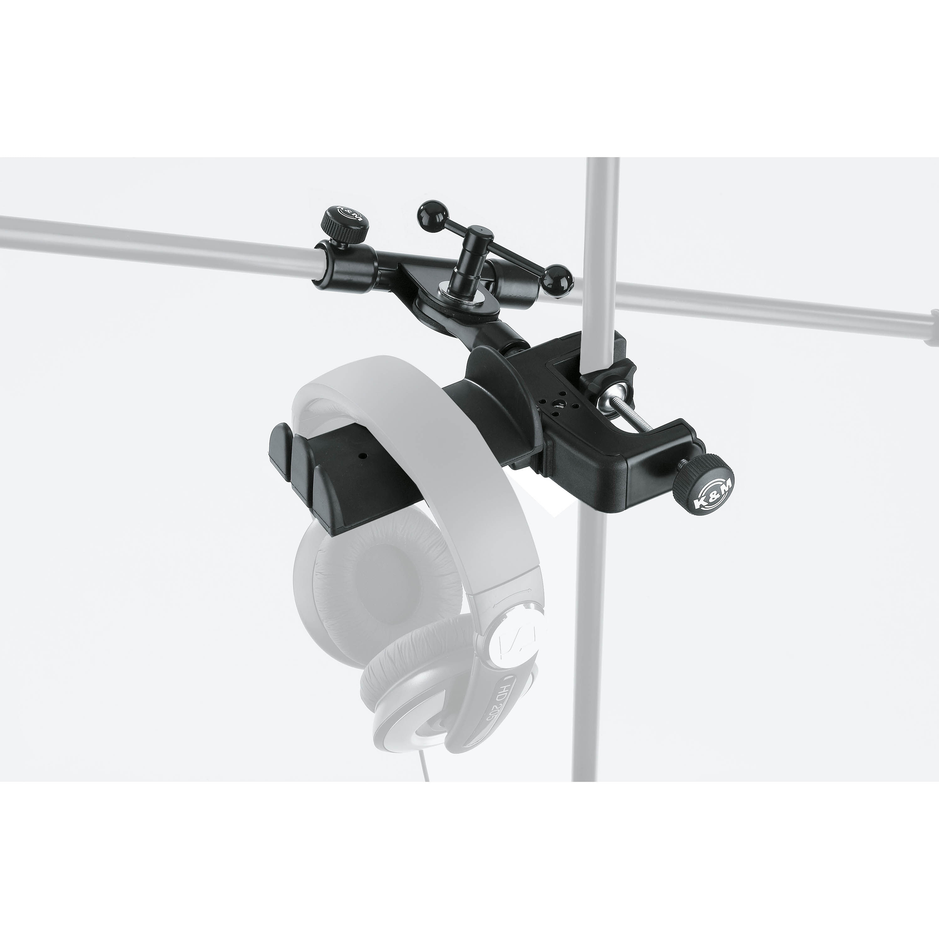 Soporte para auriculares con abrazadera de mesa K&M 16085 foto 4