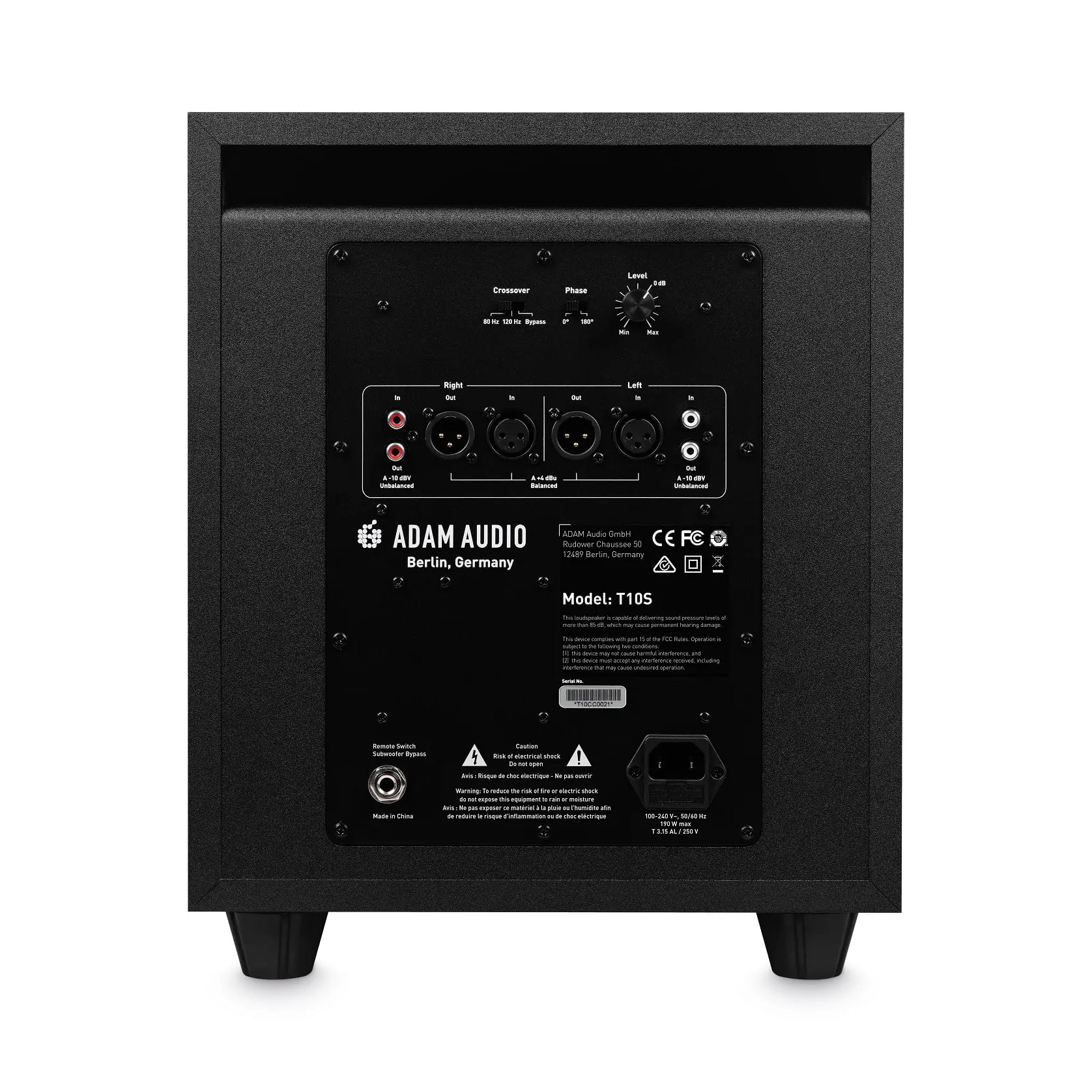 Subwoofer activo ADAM Audio T10S 10" 130 W RMS foto 3