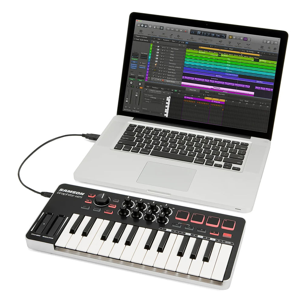 Teclado controlador Samson GRAPHITE M25 - color negro (BK) foto 2