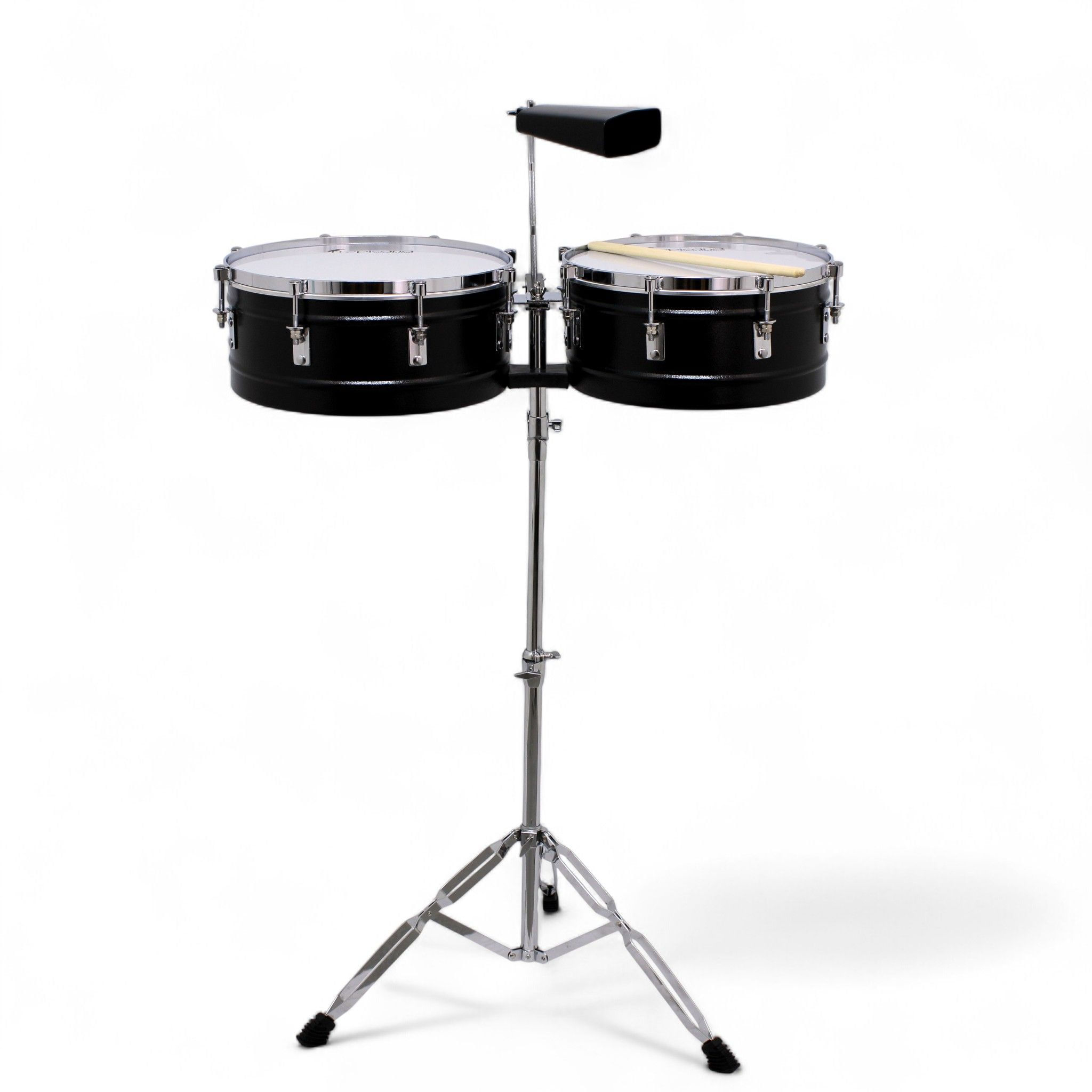 Timbaleta Tropicana 14" - 15" color negro con cencerro TBBB100SZ-BK