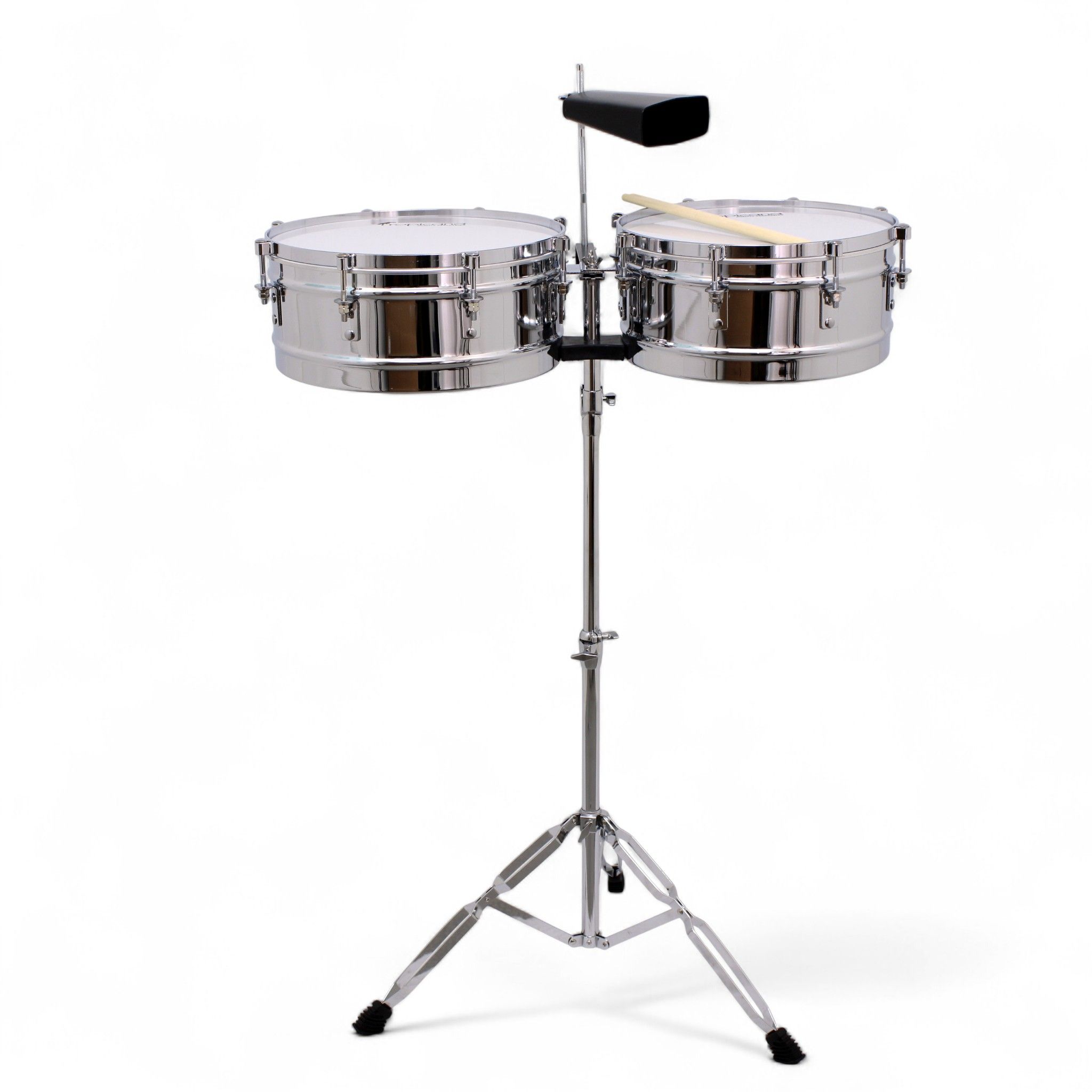 Timbaleta Tropicana 14" - 15" cromada con cencerro TBBC100SZ-CH
