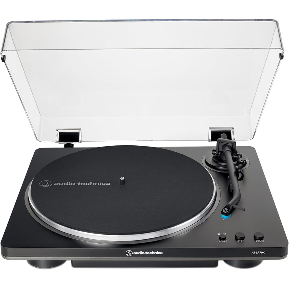 Tornamesa Belt-Drive Audio-Technica AT-LP70X-BG - Negro/Gris foto 2