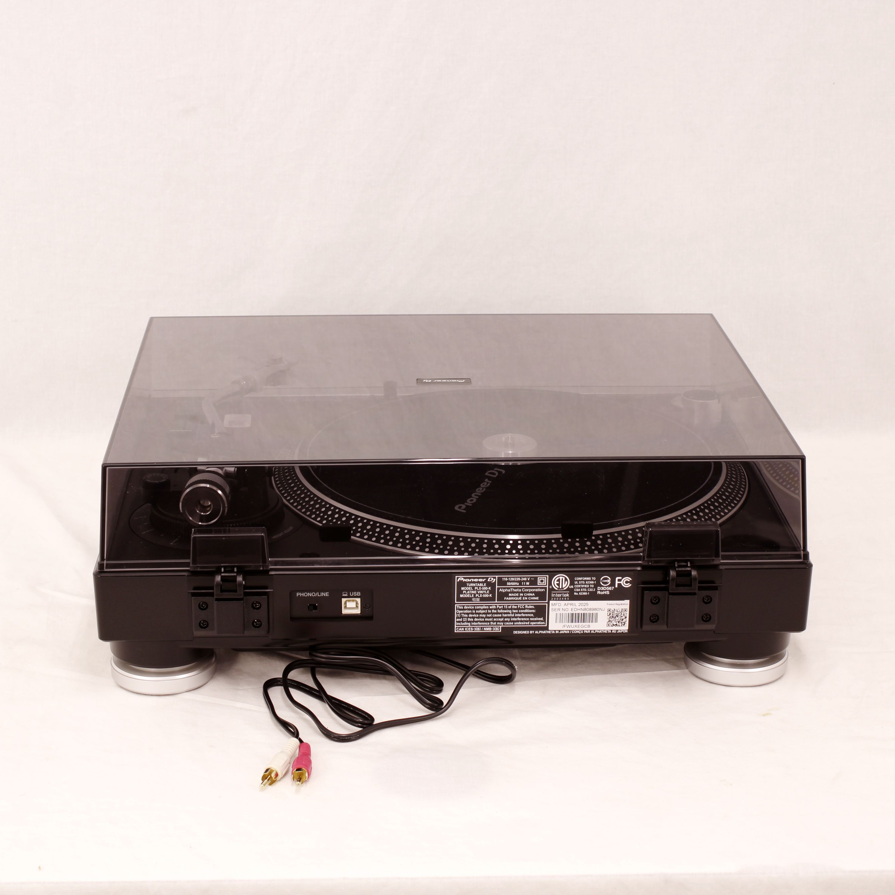 Tornamesa Pioneer DJ PLX-500-K - color negro OPENBOX foto 3