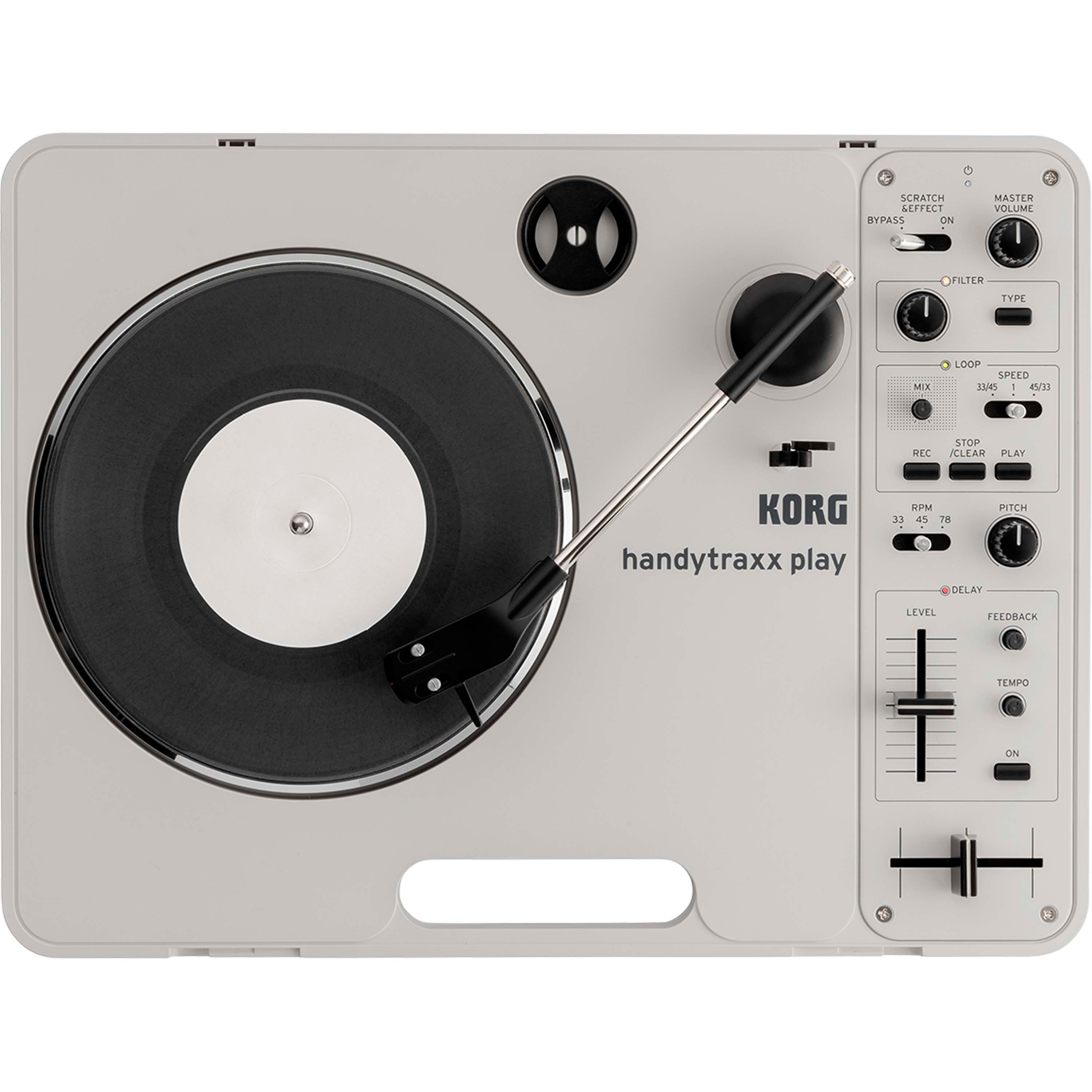 Tornamesa portátil Korg handytraxx Play con preamplificador foto 2
